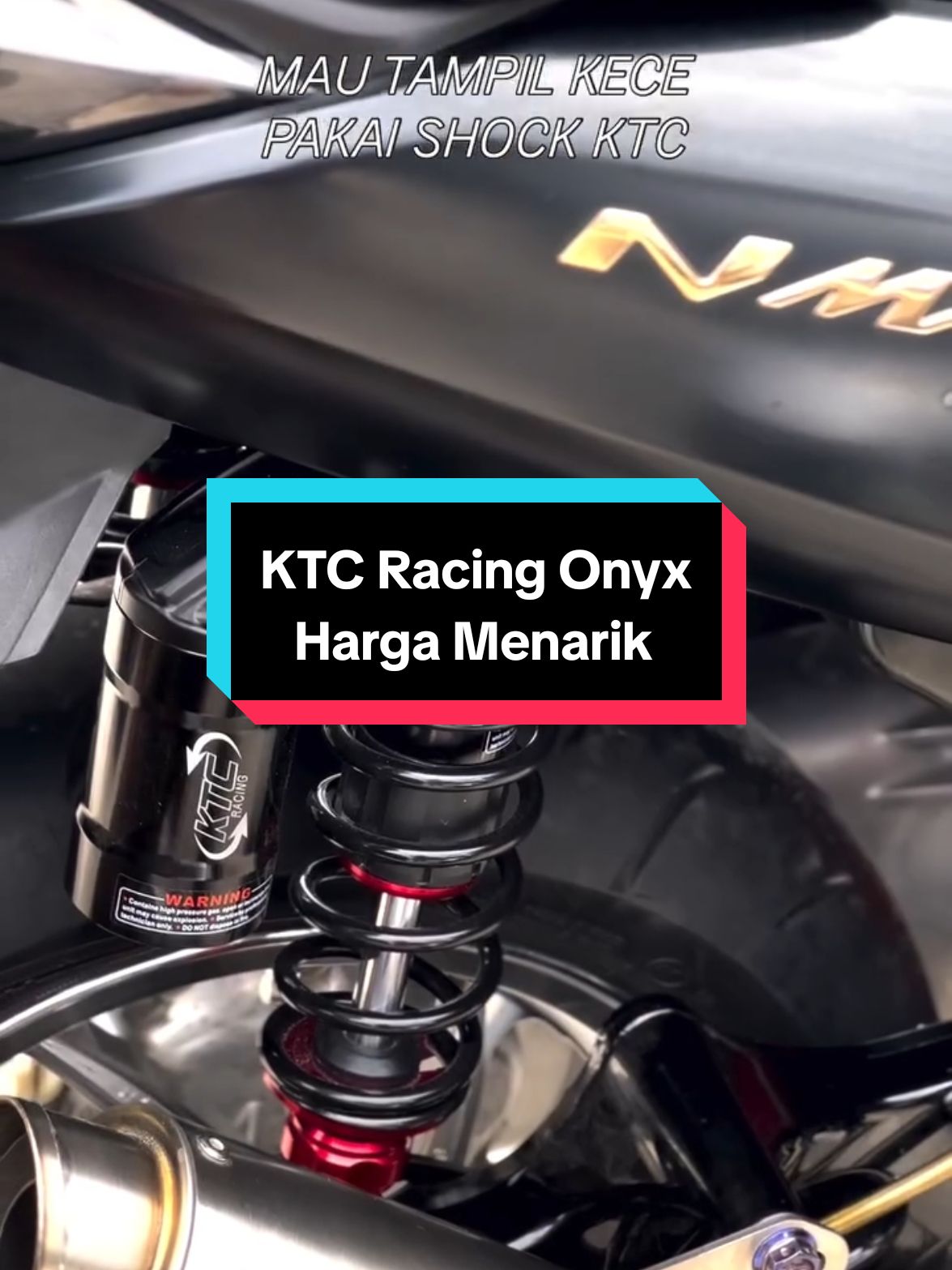 Shock Belakang Tabung Atas KTC Racing type Onyx All New Nmax  #suspension #shockbreaker #shockbreakermotor #shockbreakerktc #shockbelakang #shocktabung #ktcracing #ktconyx #nmaxnew #nmaxmodifikasi #nmaxproject #nmaxindonesia #nmaxproper #trendmotor #modifikasimotor #variasimotor #sparepartmotor #aksesorismotor #sukucadangmotor 