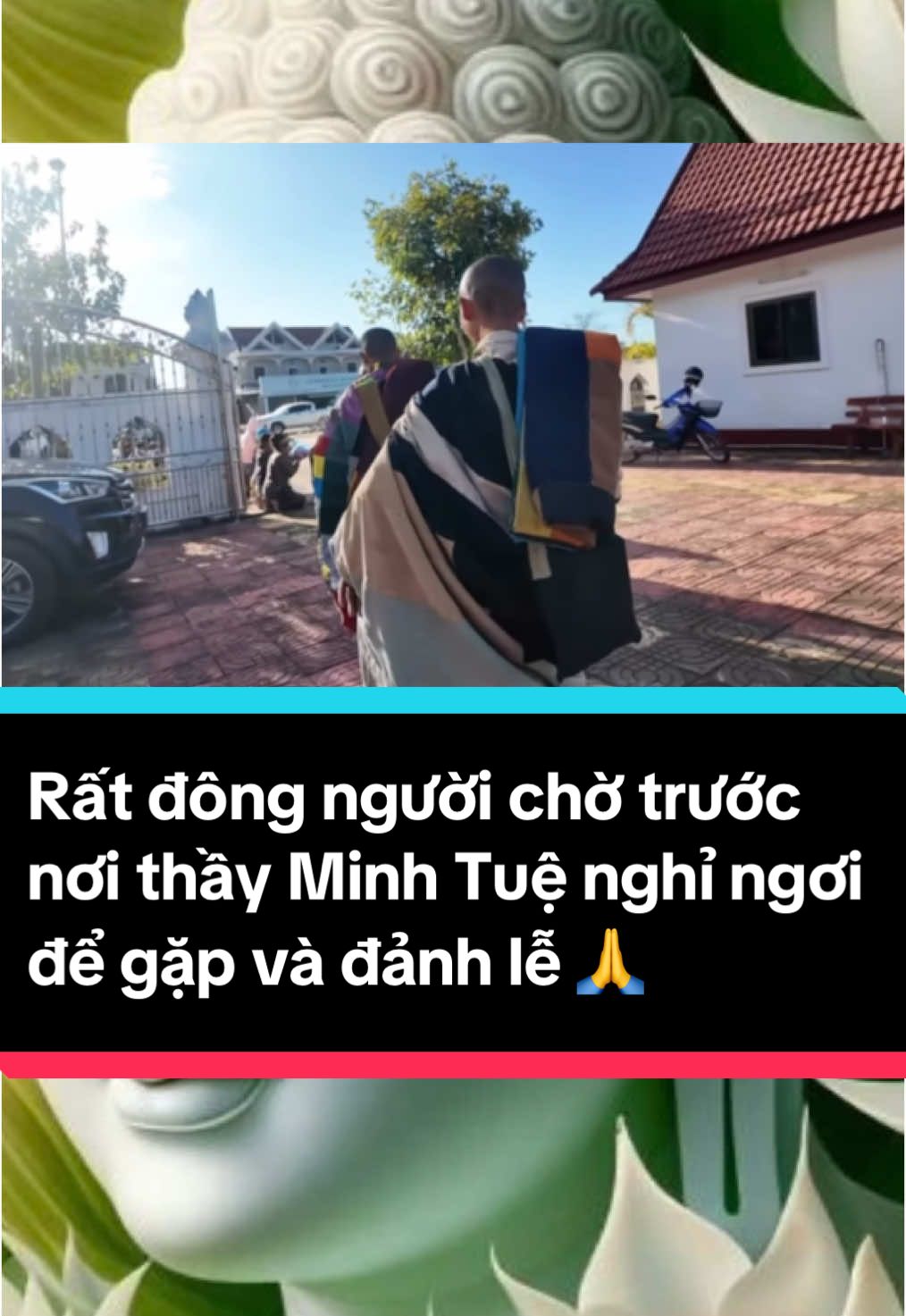 Rất đông người chờ trước nơi thầy Minh Tuệ nghỉ ngơi để gặp và đảnh lễ 🙏 #thayminhtue #thichminhtue #thayminhtuemoinhat #lekhagiap 