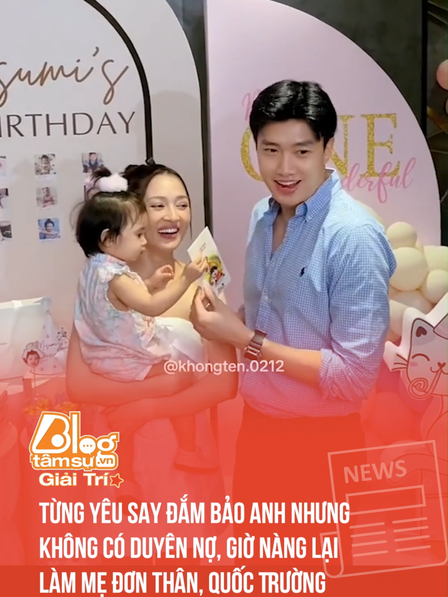 Từng yêu say đắm Bảo Anh nhưng không có duyên nợ, giờ nàng lại làm mẹ đơn thân, Quốc Trường tới dự sinh nhật 1 tuổi của bé Misumi thì tuyên bố một câu khiến ai nấy s.ốc #BTSMedia #TQDSHNI #blogtamsu #xuhuong #quoctruong #baoanh