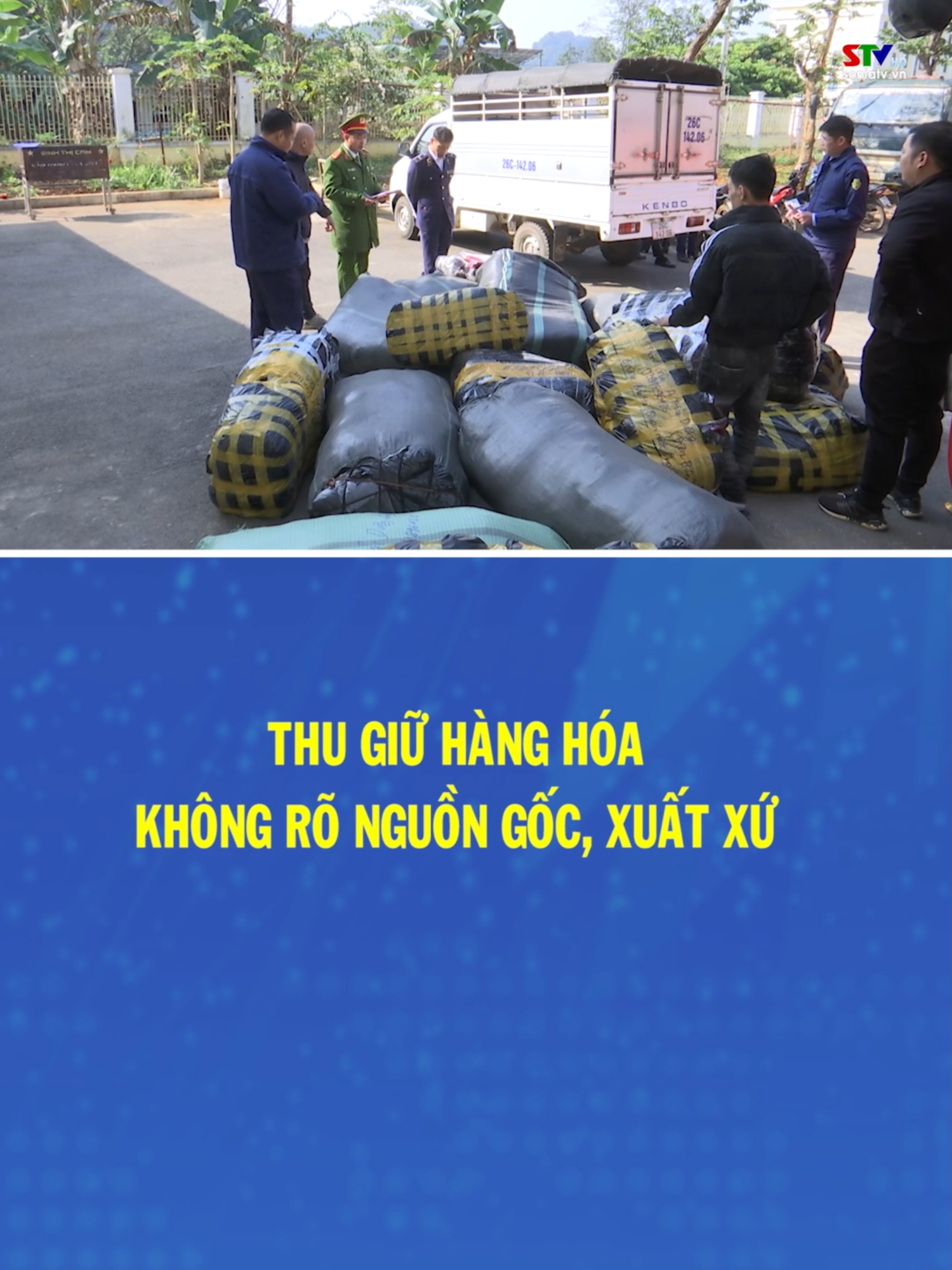 Thu giữ lượng lớn hàng hóa không rõ nguồn gốc, xuất xứ #tiktoknews #phapluat #tintuc #sonla