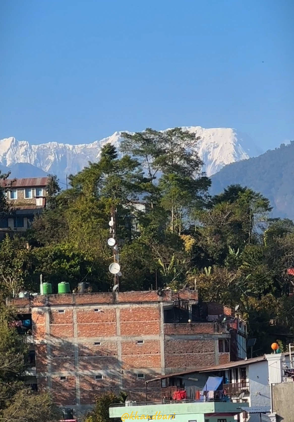 Mountain and moments in Khandbari ❤️ • 📍:-Khandbari, Sankhuwasabha • #sankhuwasabha #khandbari #makalu #nepal #travel #reels #fyp #tiktok #goviral #trending