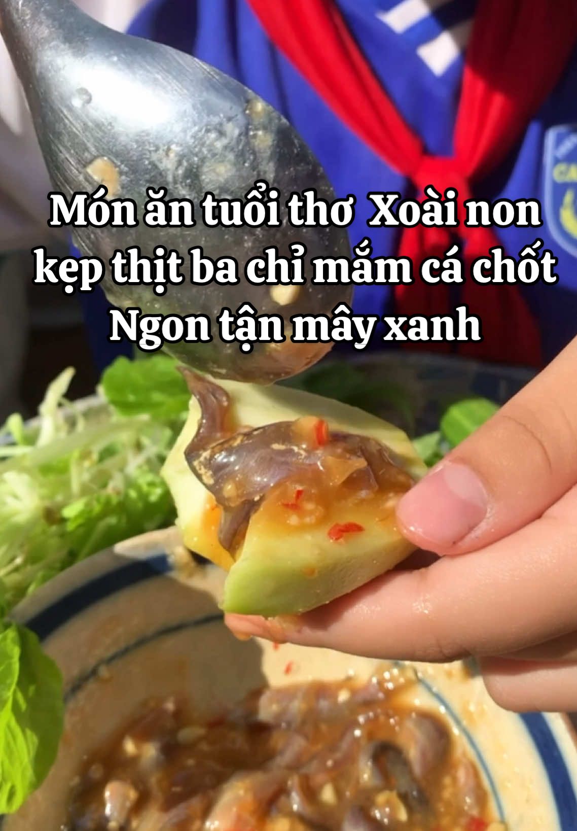 Băng Nguyễn review món ăn tuổi thơ Xoài Non kẹp thịt ba chỉ mắm cá chốt ngon tận mây xanh đặc sản vùng bảy núi An Giang#chihaicaangiang #reviewanngon #angiang67 #vietnamesefood #LearnOnTikTok 