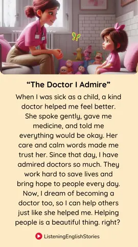 Short English Story: The Doctor I Admire #englishstorylistening #storytelling #learnenglishfromstories #learningenglishstory #learnengishthroughstory