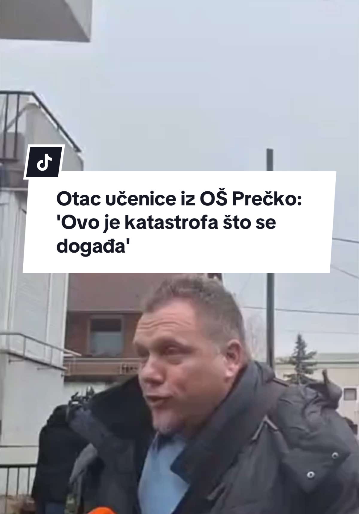 Otac učenice iz OŠ Prečko: 'Ovo je katastrofa što se događa' #vecernji #vecernjilist #precko #zagreb #napad #crnakronika