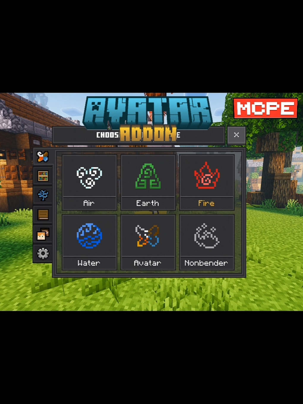 Addon Avatar Minecraft Bedrock #Minecraft #addon #minecraftbedrock #fyp #mcpe #avatar 