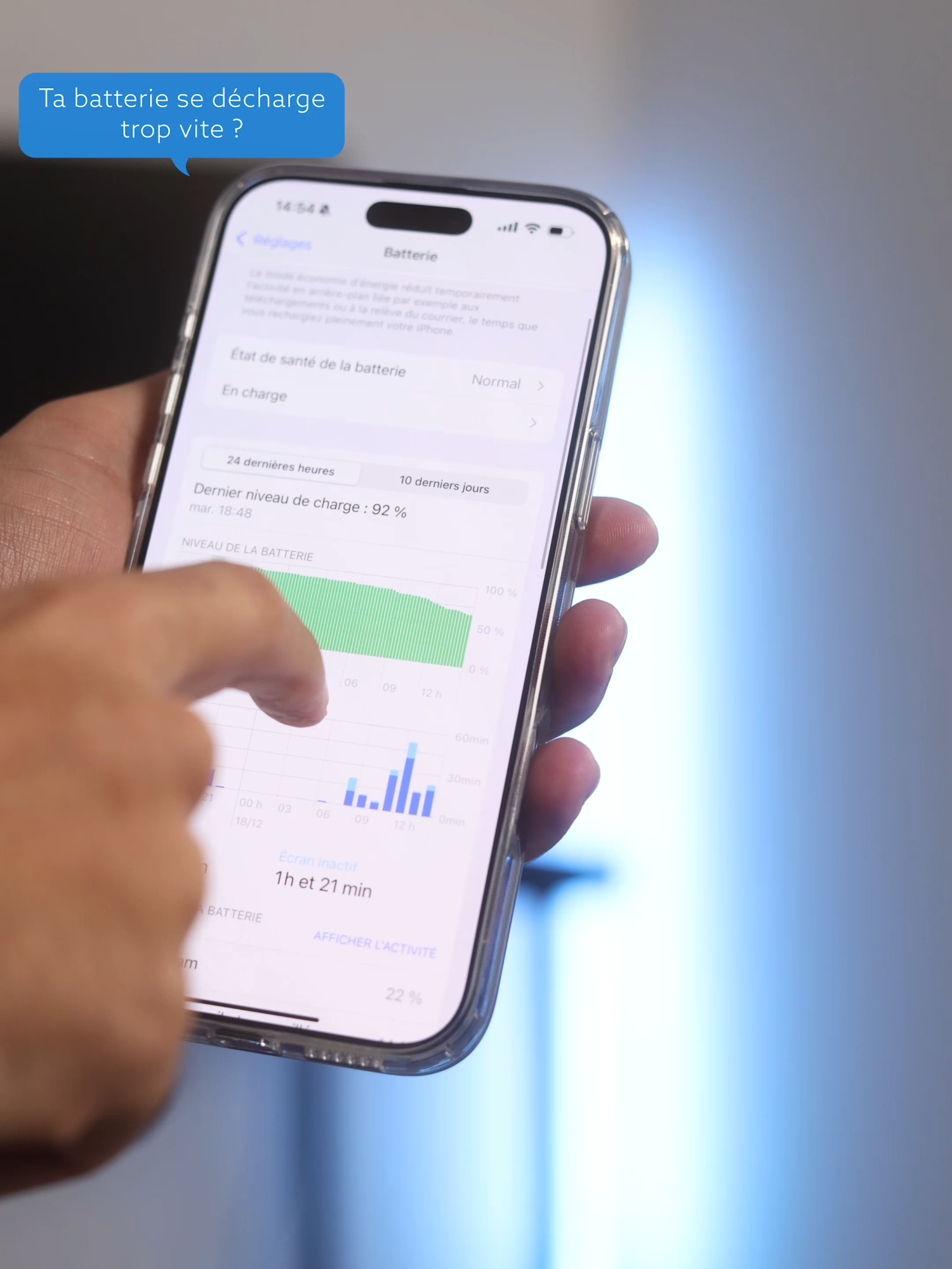 Ta batterie se décharge trop vite ?