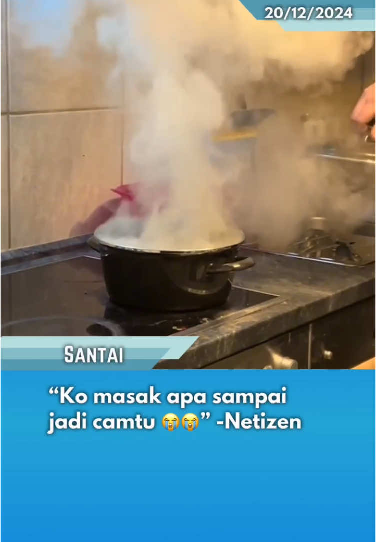 WEYHHH masak apa yang sampai berasap tu 😭😭😭 #ohbulan #fyp #santai #masak #berasap #dapur 