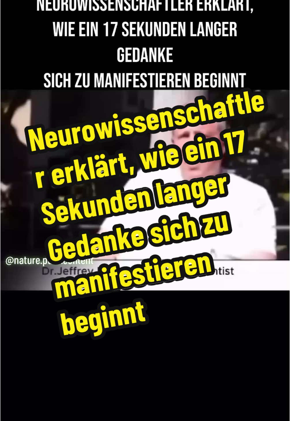 💭 Deine Gedanken formen deine Realität – was strahlst du aus? 🌟 1️⃣ Die Macht der Frequenzen Wusstest du, dass deine Gedanken eine bestimmte Energie haben? Wenn Energie mit einer bestimmten Frequenz schwingt, zieht sie innerhalb von 17 Sekunden ähnliche Energie an – ob positiv oder negativ. Machst du das 4x17 Sekunden, entsteht ein Momentum, das deine Realität beeinflusst. 🌀 2️⃣ Hohe vs. niedrige Frequenzen 👉 Niedrige Frequenzen: Verzweiflung, Wut, Sorge – sie ziehen mehr Negatives an. 👉 Hohe Frequenzen: Zufriedenheit, Freude, Liebe – sie ziehen Positives in dein Leben. 3️⃣ Wie deine Gedanken dich steuern Nimm an, du bist normalerweise zufrieden, dein Sollwert. Doch dann schneidet dich jemand auf der Autobahn – du wirst wütend. Du erzählst es im Büro, zu Hause, überall. Was passiert? Du strahlst Wut aus – und ziehst noch mehr Ärger in dein Leben. Beispiel? Beim Einkaufen stehst du hinter jemandem mit 38 Artikeln, der Kassierer ist langsam, und du wirst immer gereizter. Ist das Zufall? Nein! 4️⃣ Was du ausstrahlst, ziehst du an Deine Gedanken und Emotionen beeinflussen dein Leben direkt. Deshalb: Konzentriere dich auf das Positive, halte deine Frequenz hoch, und deine Realität wird sich verändern! 🌞 📌Fazit: Du hast die Macht, deine Gedanken zu lenken und deine Realität zu formen. Entscheide dich für Freude, Liebe und Zufriedenheit – jeden Tag! 💛 👉 Folge mir für mehr Tipps zu positiver Energie und natürlicher Gesundheit! #GedankenKraft #PositiveEnergie #Frequenzen #RealitätFormen #Gesundheit #GlücklichSein #Selbstverantwortung #NatürlicheGesund