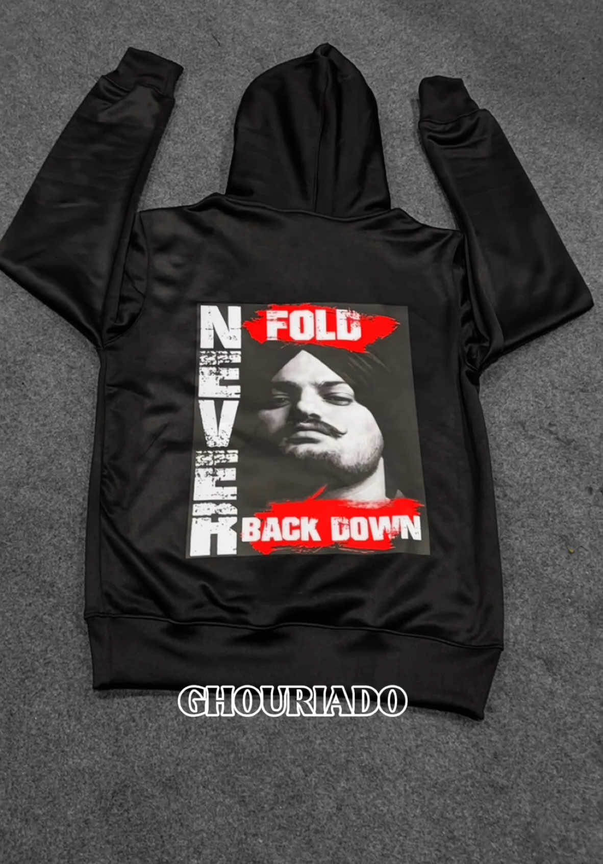 NEVERFOLD HOODIE🥵❤️‍🔥🛍️ #ghouriado #sidhu #moosewala #foryou #viral #trend #trending #tiktok #neverfold #neverfoldneverbackdown @𝘼𝙨𝙞𝙢𝙂𝙝𝙤𝙪𝙧𝙞 @Sidhu Moose Wala @TikTok 