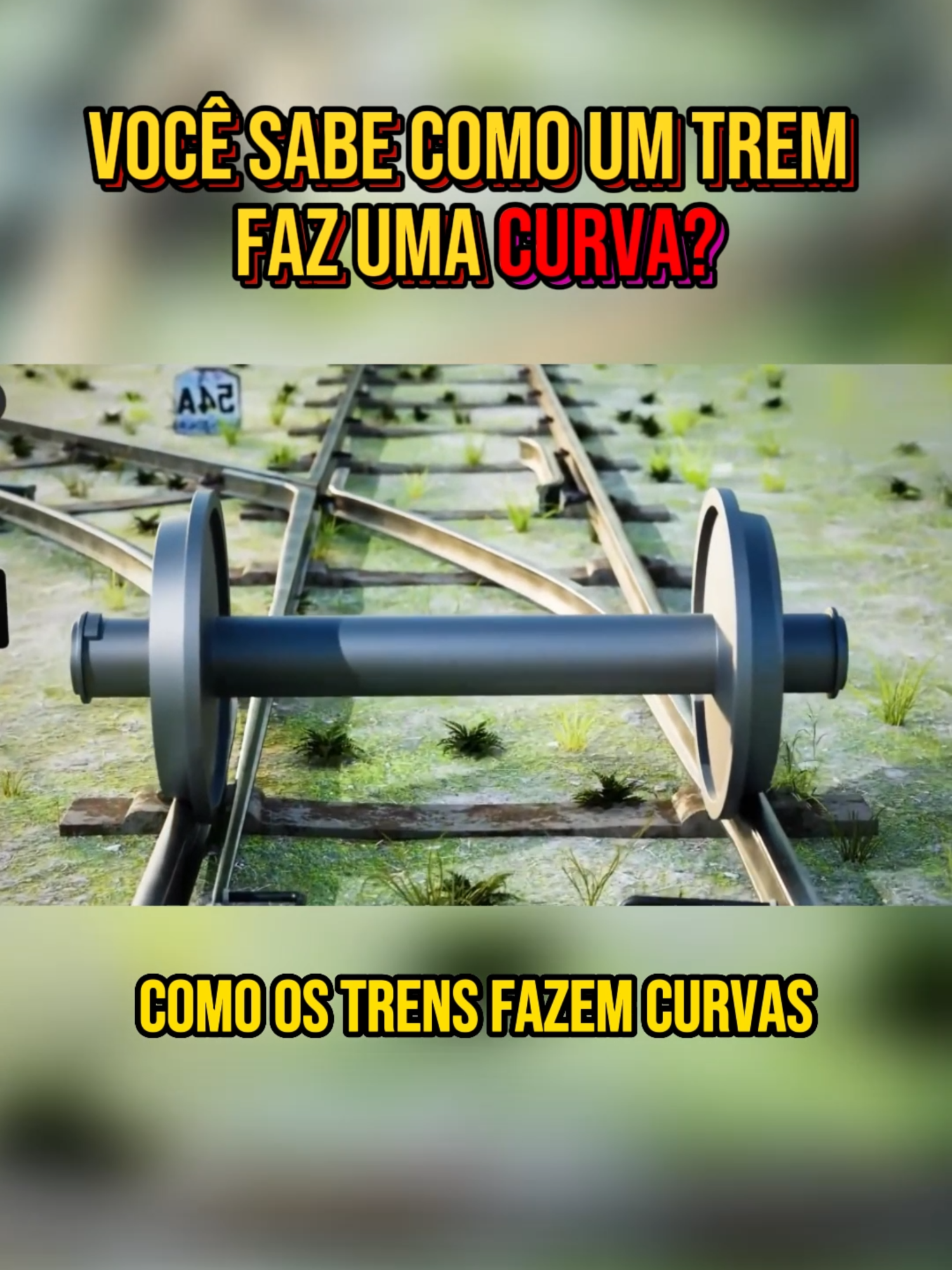 Você sabe como um trem faz uma curva? #curva #curiosidades #misterio