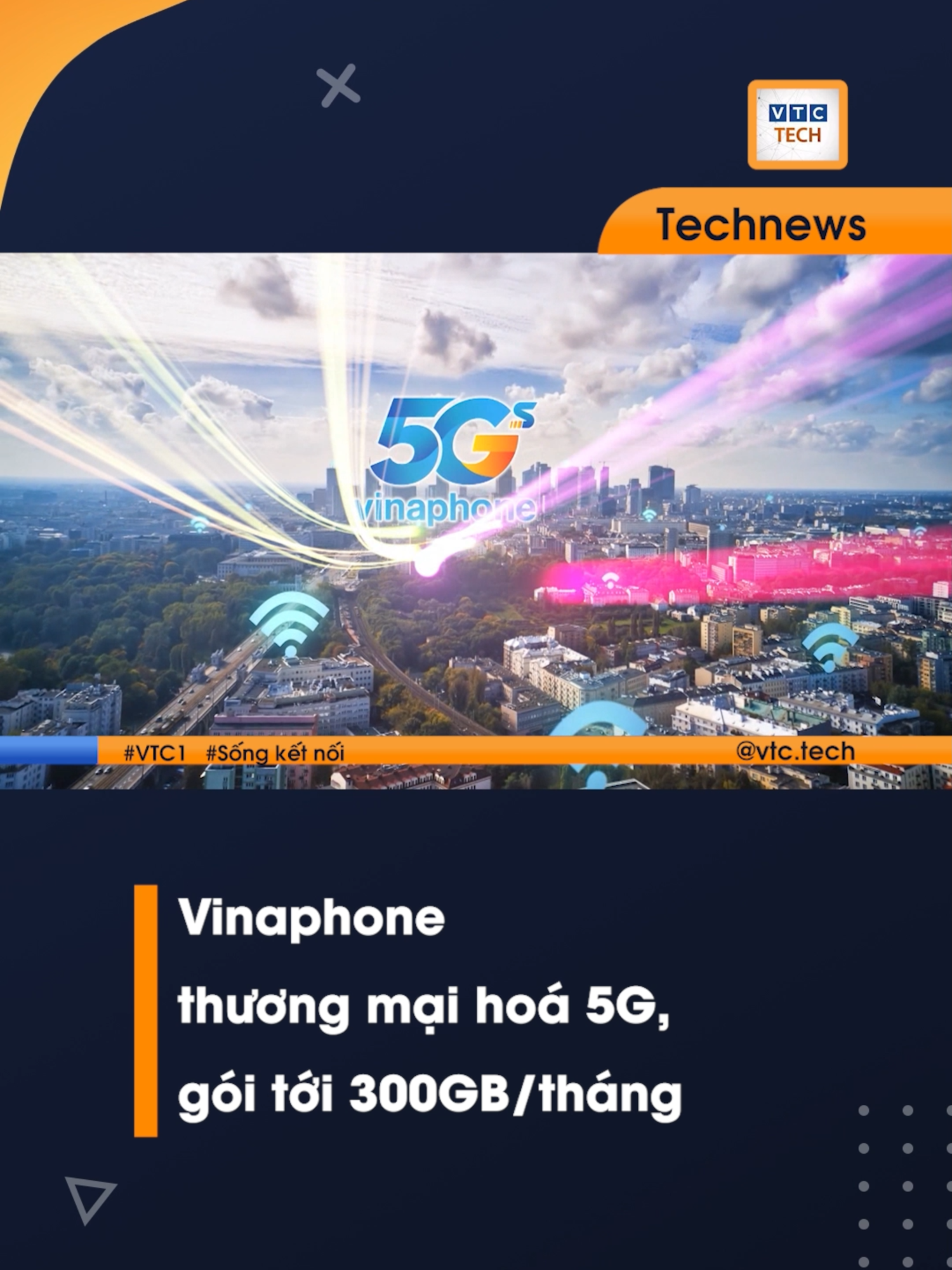 Vinaphone triển khai dịch vụ 5G toàn quốc. #VTC1 #VTCTech #Songketnoi #congnghe #5G #vnpt #vinaphone5g #vienthong #dienthoai