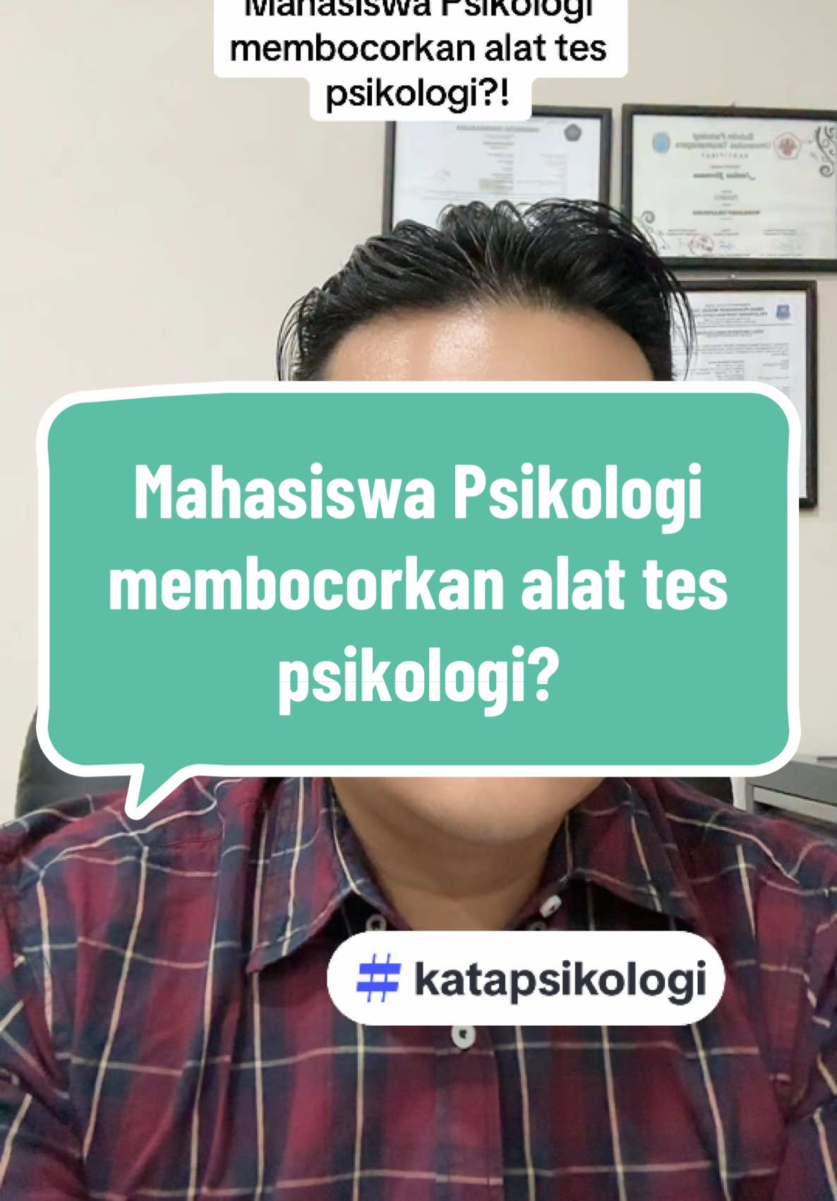 Pendapat saya mengenai mahasiswa psikologi yang membocorkan alat tes di medsos #psikologi #fakultaspsikologi #tespsikologi #katapsikologi #psikotes #mahasiswapsikologi 