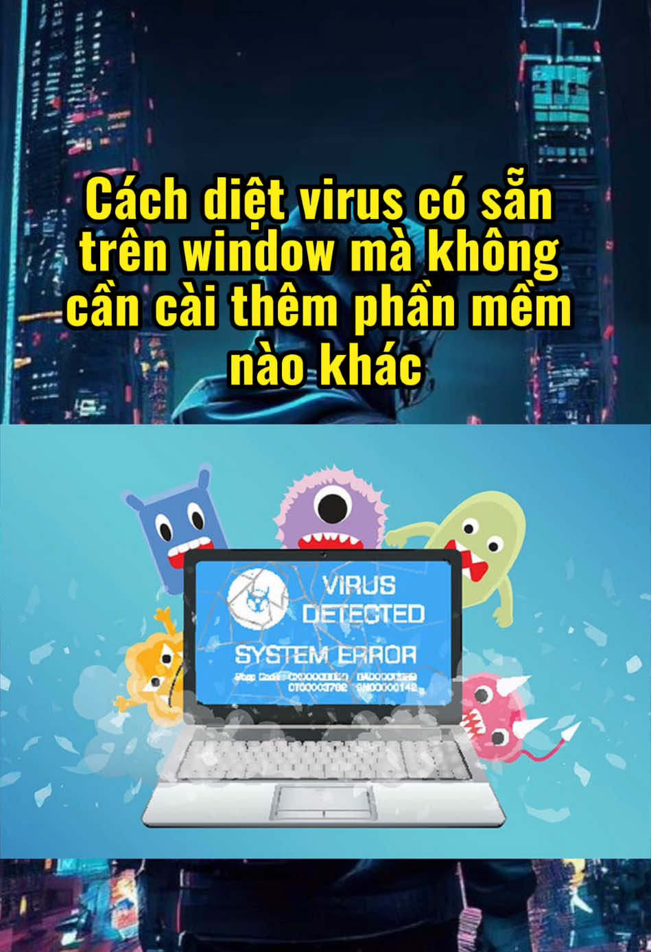 Phần 12: Cách diệt virus có sẵn trên windows mà không cần cài thêm phần mềm nào khác #laptoptrunghoang #laptopbinhduong #laptopgiare #laptopcu #laptopnhapkhaumy #tipslaptop #thanhcongnghe #xh 