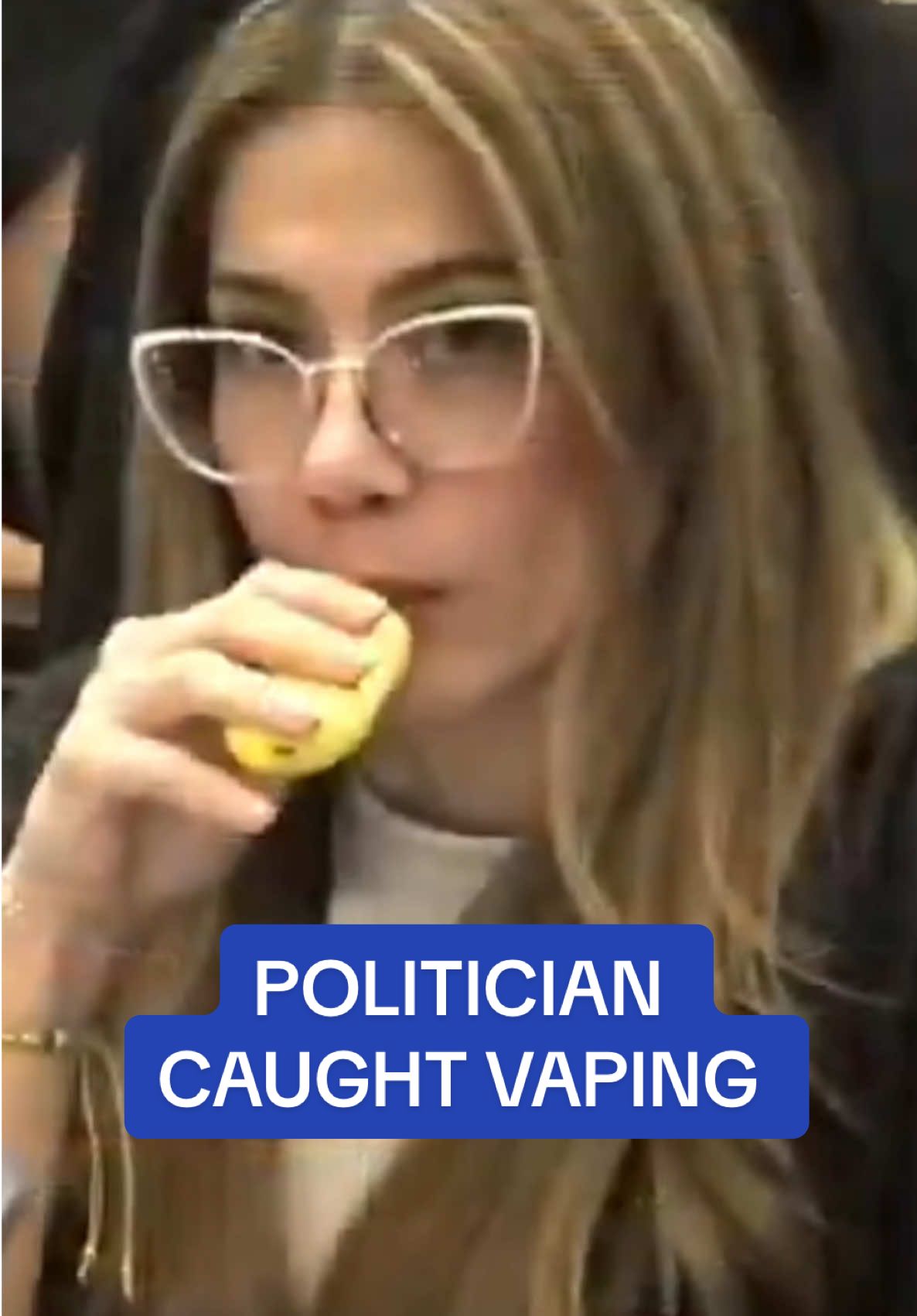 Replying to @Kandis renninger Colombian lawmaker Cathy Juvinao was not ready for all the smoke after she went viral earlier this week for vaping during a session to discuss health system reforms. Juvinao, a member of the Green Alliance, could be seen inhaling from a yellow vaping device and apparently noticed that the camera had zoomed in on her. She blew the smoke out and quickly tucked the vape away from the camera's view. Salamanca then called on the congresswoman by her last name before grabbed the microphone desk stand and started to address her congressional colleagues. Juviano acknowledge she was at fault for not following the law that bans the use of vapes and electronic cigarettes across indoor settings. Read more at DailyMail.com  #politics #politician #vape #vaping #columbia 