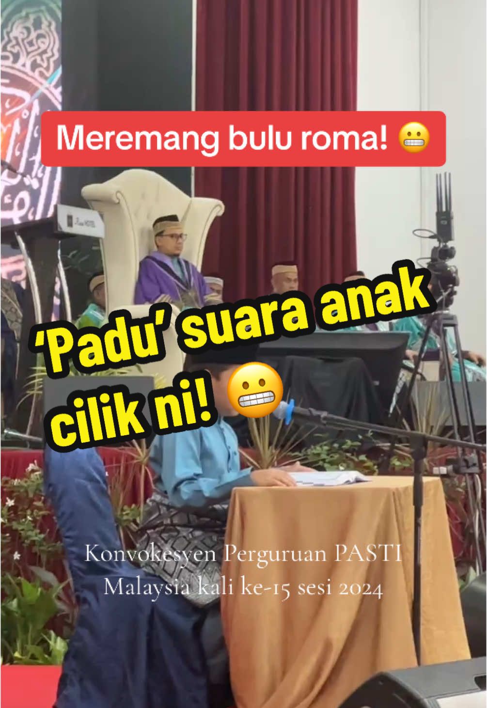 Meremang bulu roma dengar bacaan Adik Aqeef ni!  Hampa try dengaq sampai habis! #pastimalaysia  #konvokesyenpasti2024 