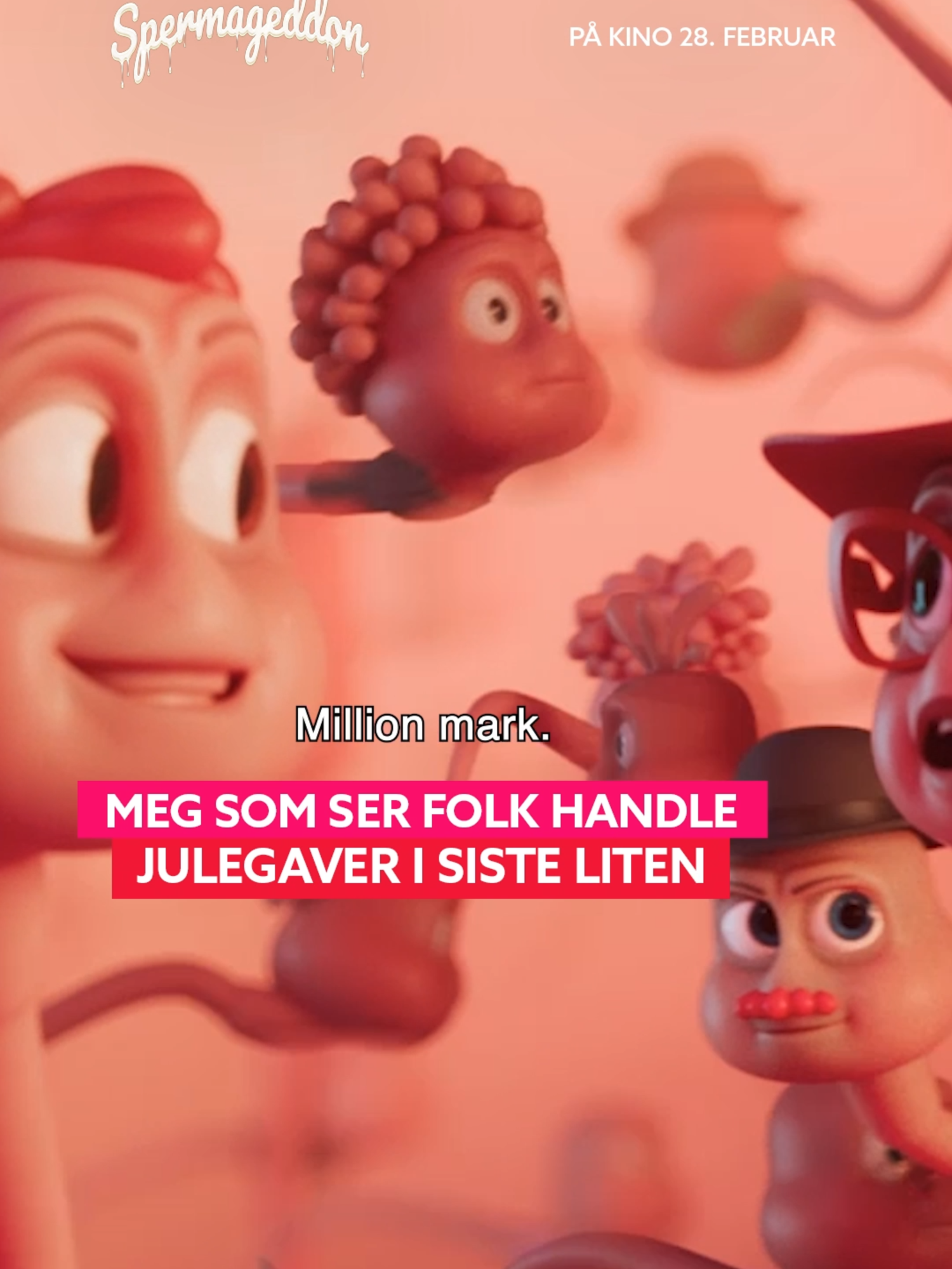 Ferdig for flere uker siden, faktisk 😎 #Spermageddon kommer hardt på kino 28. februar!