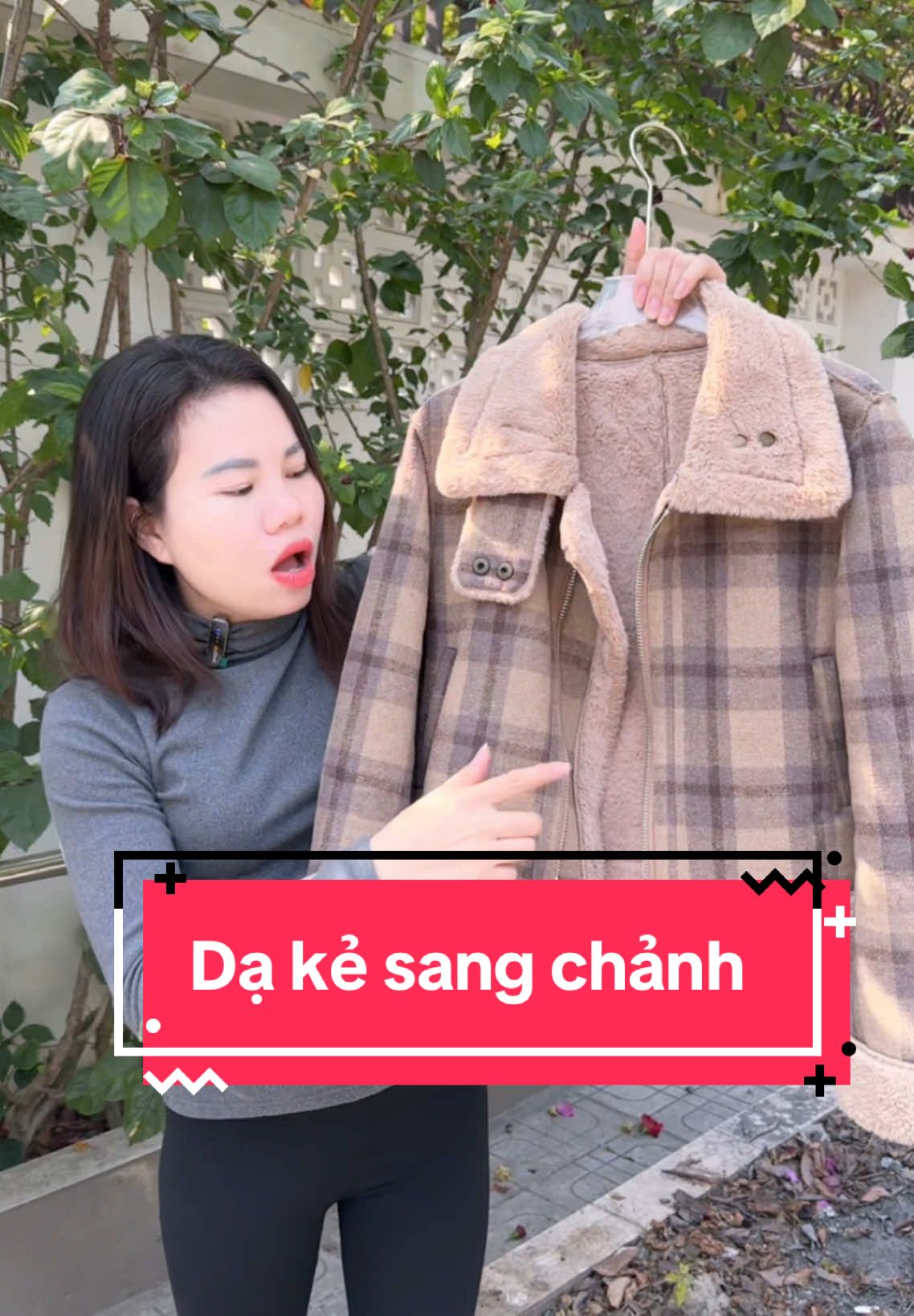 Áo dạ kẻ sang chảnh xinh xỉu#ngọtđâyrồi #xuhuong #aokhoac #aokhoacnu #aodanu #aodake #aodakekaro #aokhoacda 