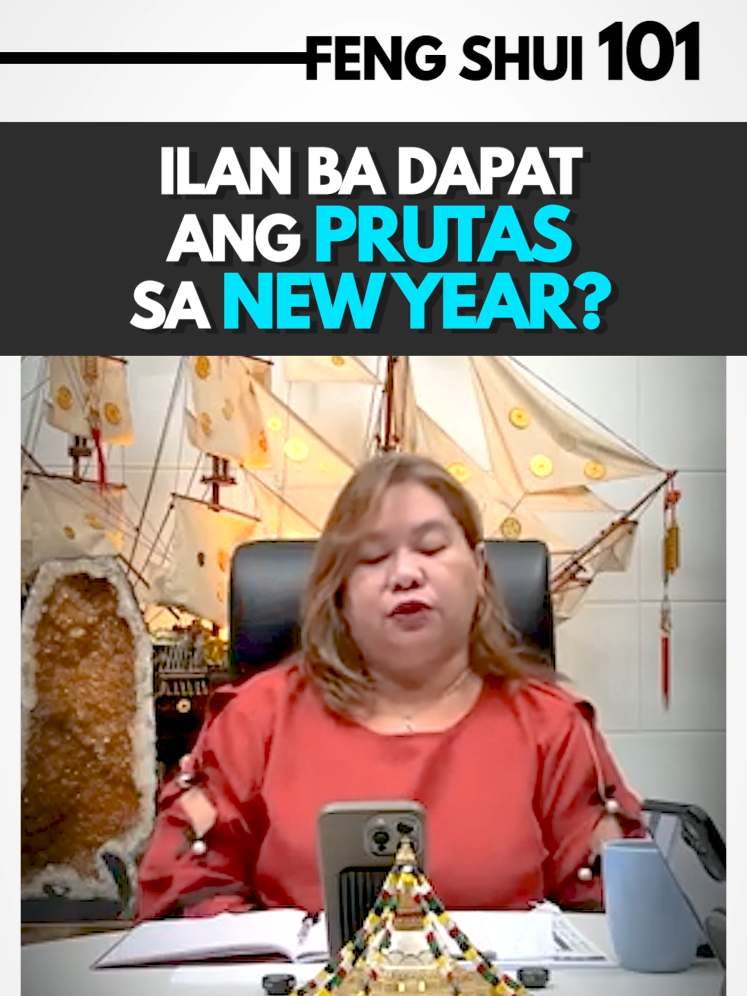 Ilan ba dapat ang prutas sa New Year? #fengshui #fengshuitips #meckydecena #meckyknows #hofsmanila #meckyourmove #trendingnow #fengshui101withMGD #trendingvideo #hofs #fyp #motivationalvideo #lifecoach #readyfor2025 #fypシ゚ #housetips #newyear #meckyknow #goal