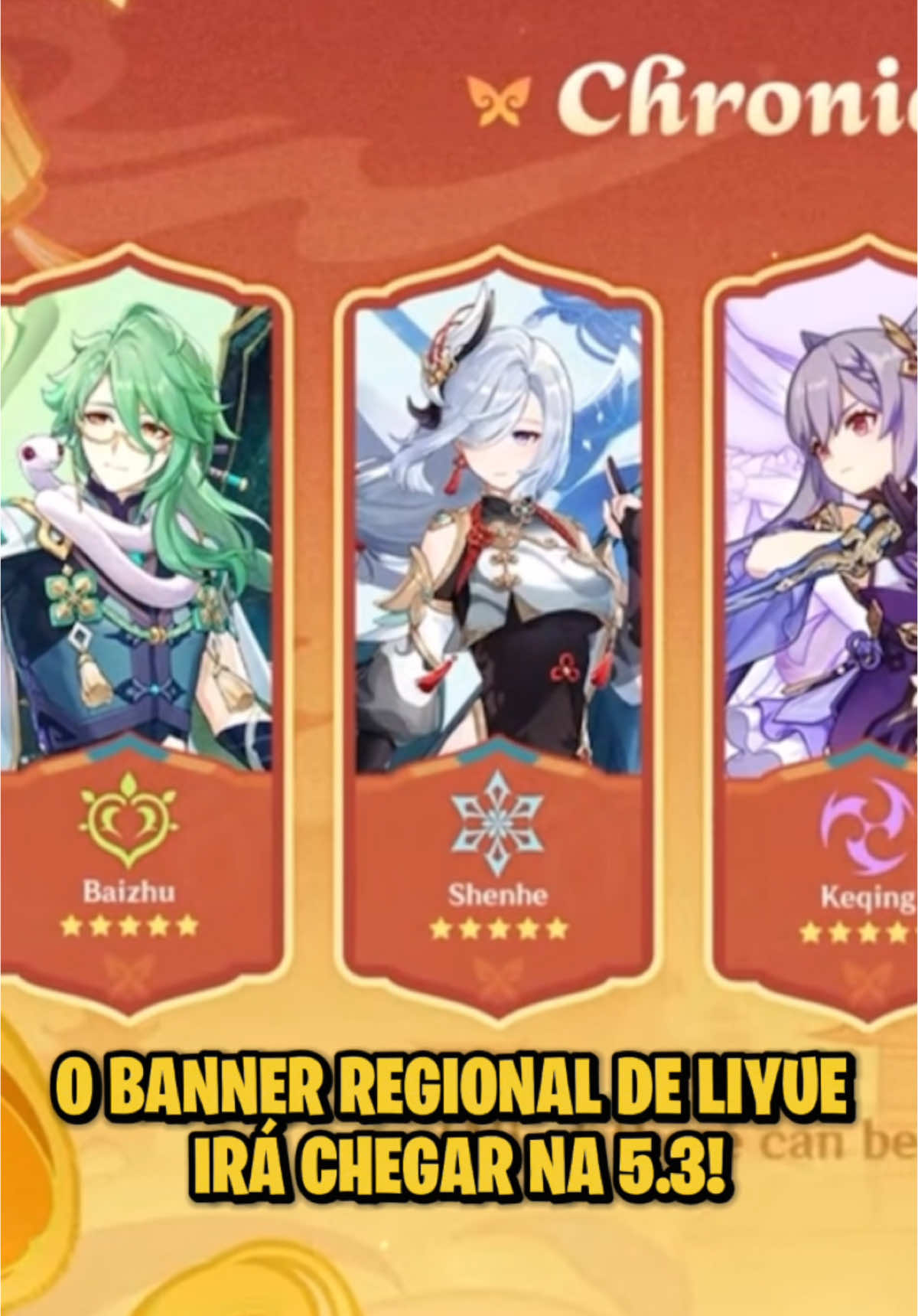 VAMOS TER SHENHE SIM!!!!! O banner regional está de volta! ✨ #GenshinImpact #genshinimpactbrasil #liyue #shenhe #fyp 