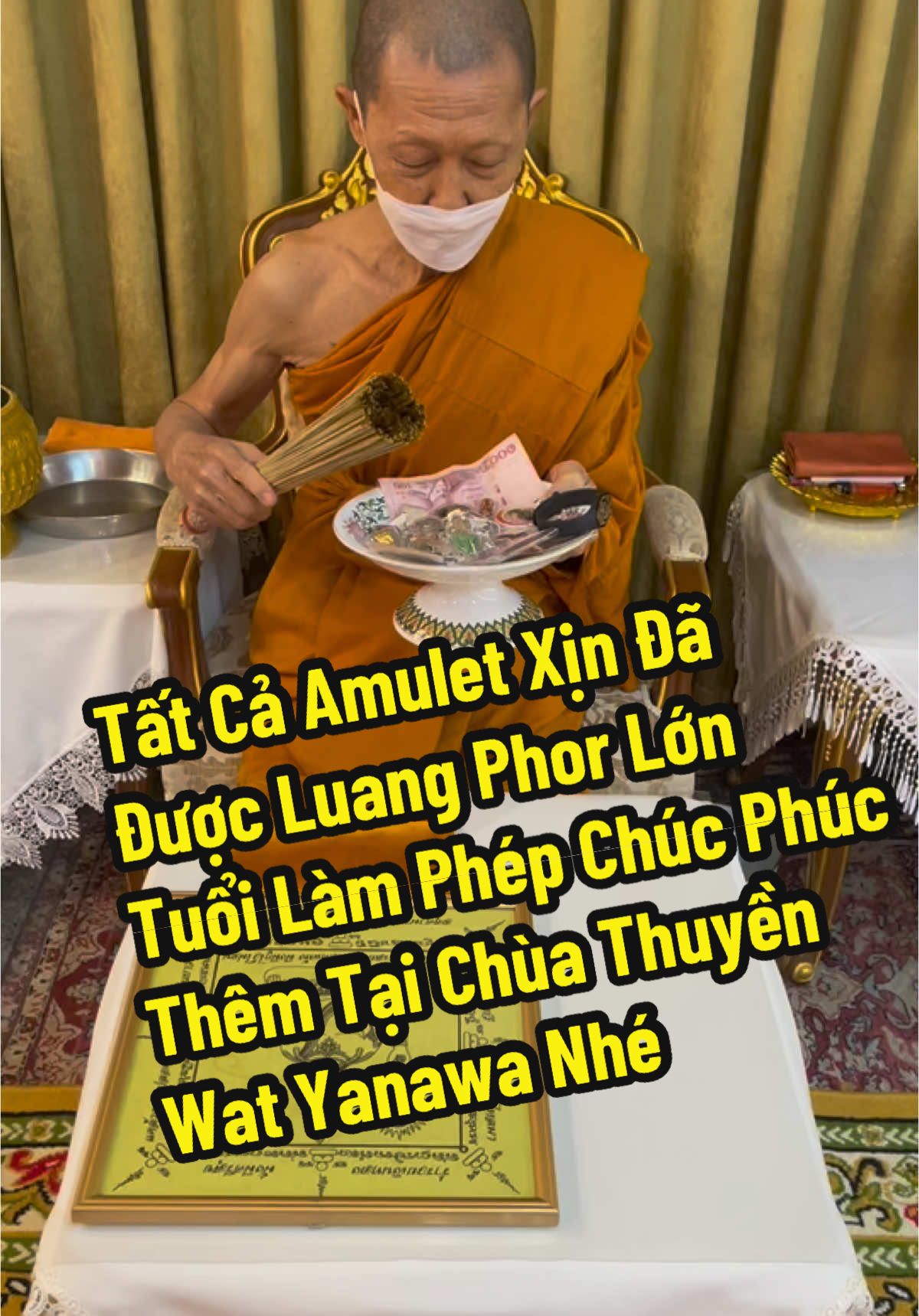 Tất Cả Amulet Xịn Đã Được Luang Phor Lớn Tuổi Làm Phép Chúc Phúc Thêm Tại Chùa Thuyền Wat Yanawa Nhé Các Tín #ymapbangkok #watyanawa #chuathuyen #thailand #thailand🇹🇭 #mayman #phongthuy #amulet #phatbonmat #thantudien #thantudienthailan #phattudien #tudienthan #amulet #amulets #amuletthailand #amuletthailan 