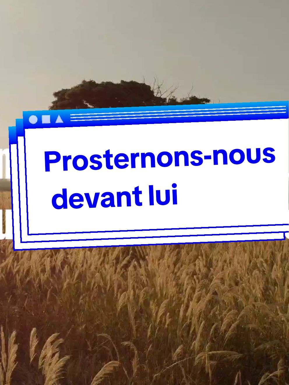 Tu es digne de louange et d'adoration Seigneur !