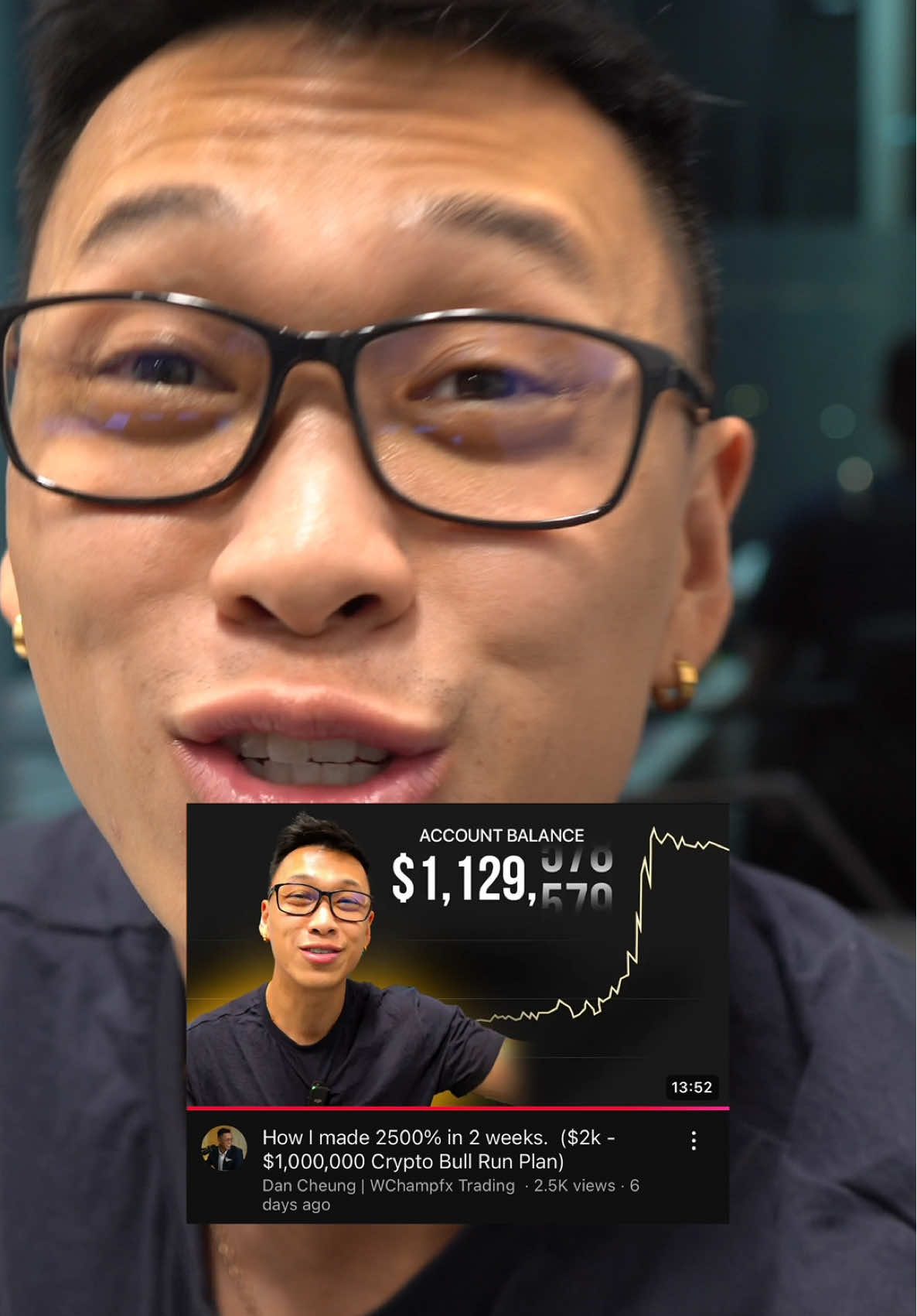 Can I flip $2k to $1mil or will it go to 0🤷‍♂️ Crypto is honestly stupid lol, currently at 50k and all shared free journey so you can check it all.  I also show everything in this video 👉 Dan Cheung YouTube