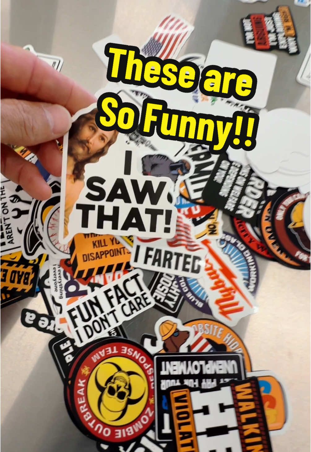 Best sticker kit on the market!! Cant beat this one for sure! Guaranteed to make you laugh! #funnytiktok #laugh #stickers #bluecollar #fyp #😂 