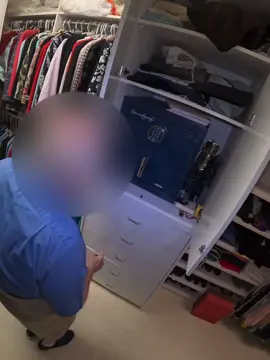 Very kind old man having hard time getting in to his hidden safe. #oldman #elderly #hiddensafe #saferoom 