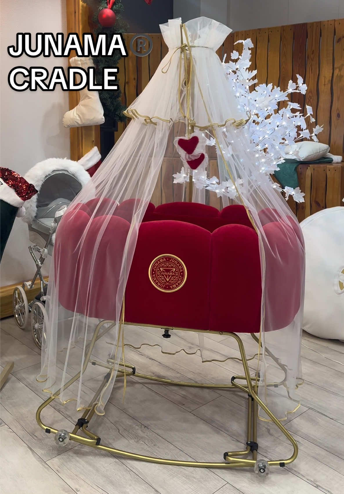 JUNAMA®️ christmas cradle 🎄🎁 #junama #cradle #navidad #cunas #minicunas #baby 