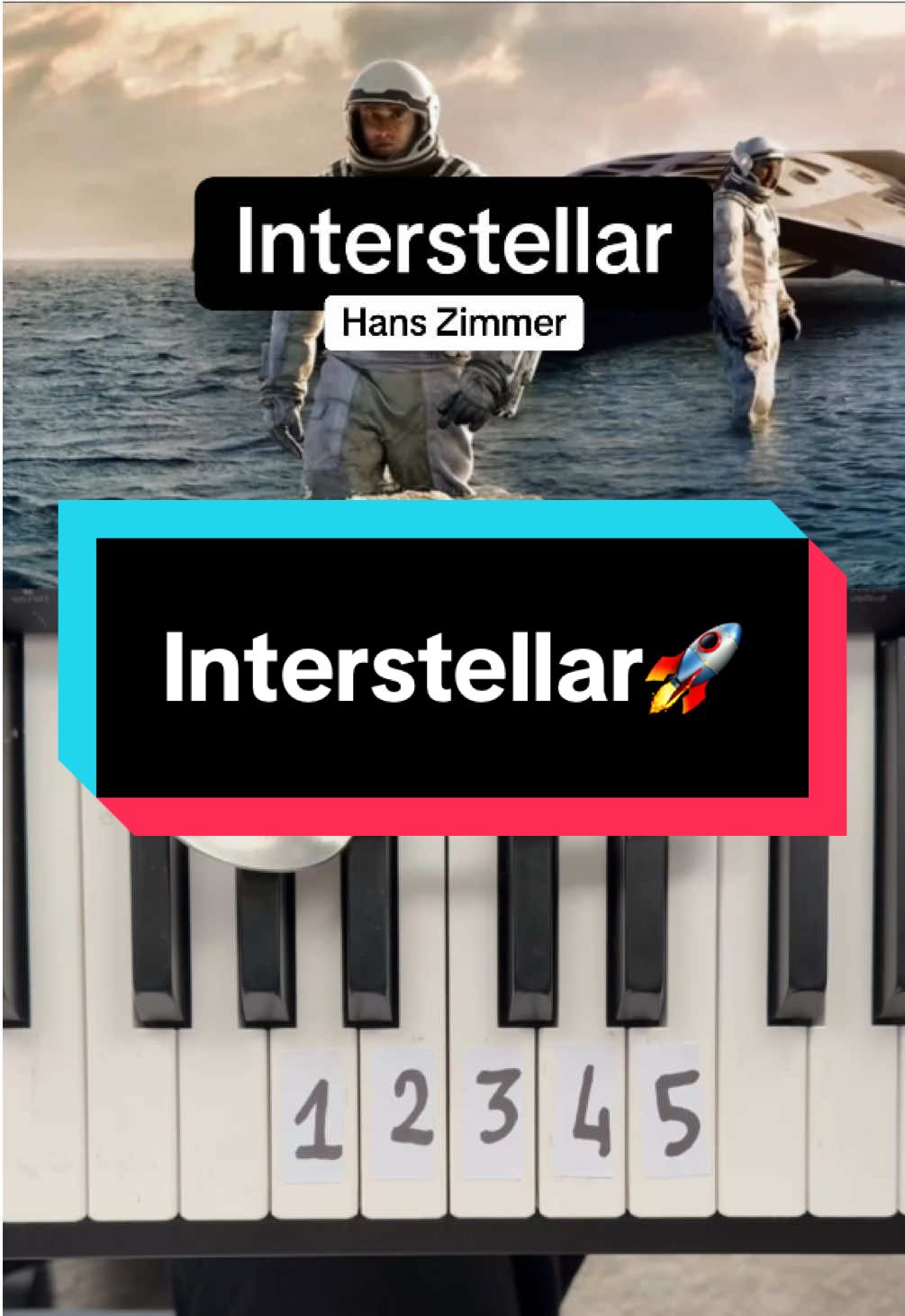 Interstellar✨🚀 (joue en 1 minute)🎹  /)_/) (,,>.<)  <(This is for you!) / >❤️ #pianotutorial#piano#pianomusic#tutopiano#pianolessons#pianocover#hanszimmer#interstellar#interstellarpiano 