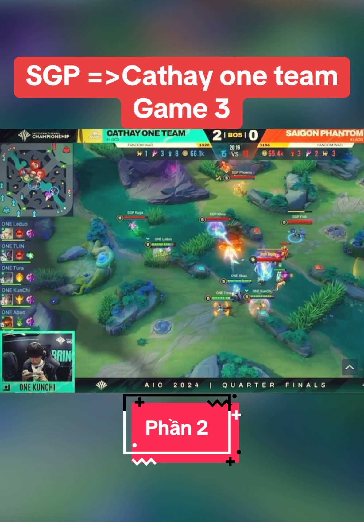 SGP=>cathay one team Sgp đánh bằng 200% thể lực#liênquânmobile #lienquantiktok🔥 #lienquantiktokvn⭐ #bétroc #liênquânhighlight #liênquanmobile_garena❤🥰 