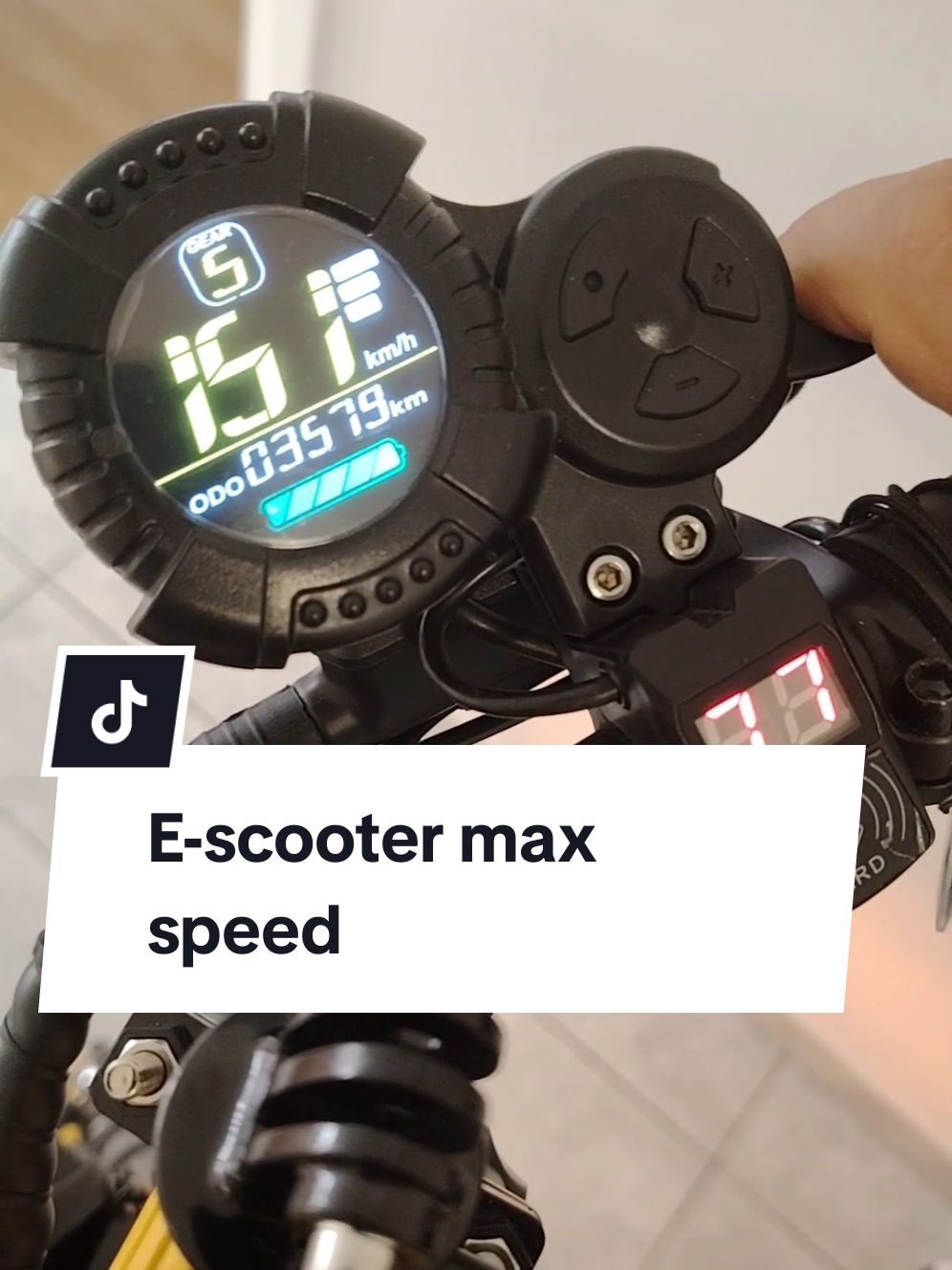 E-scooter max speed #vsettsuper72 #wolfgtr #kukirin 