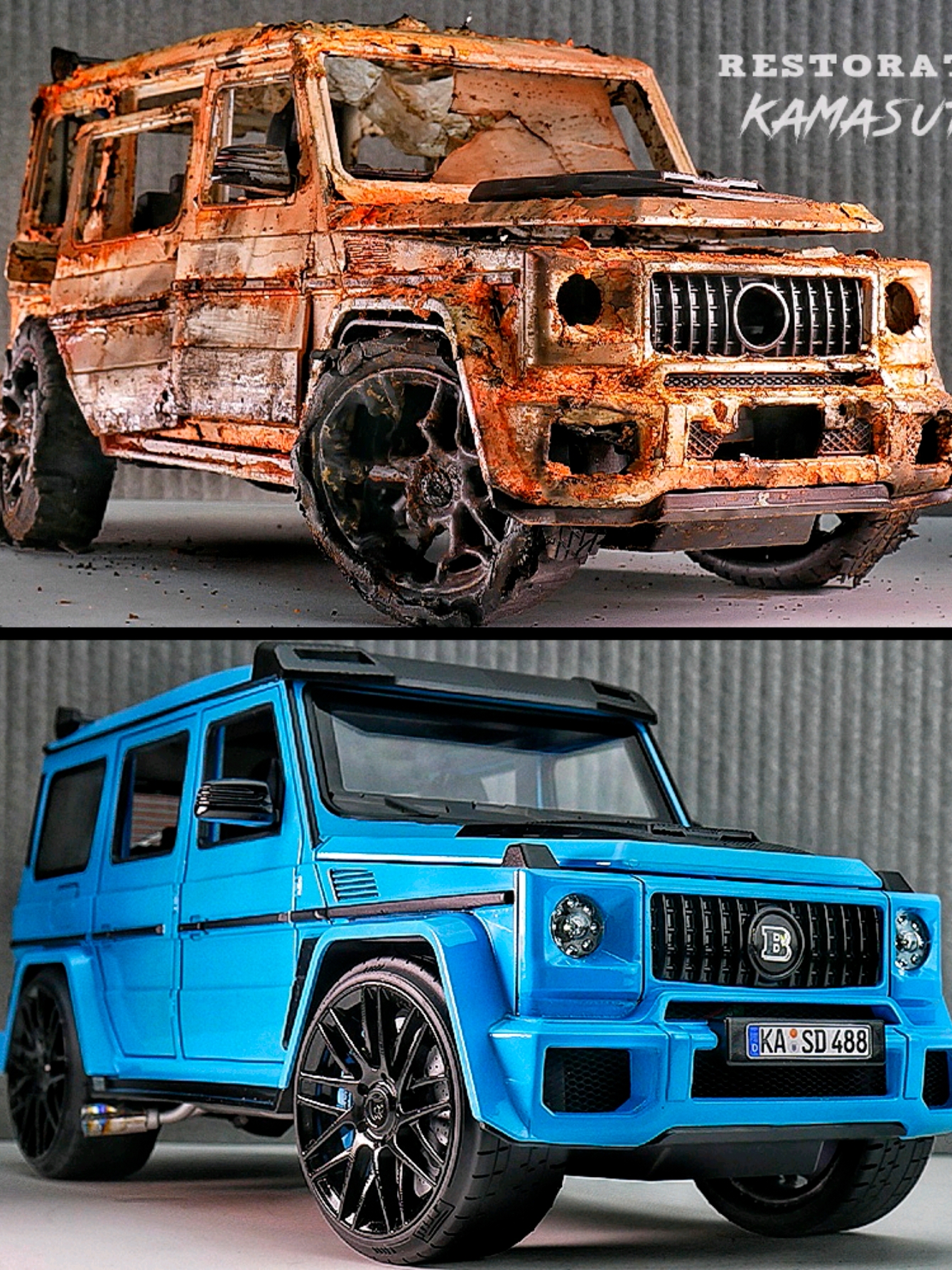 FULL restoration Mercedes Benz G Wagon (BRABUS G63 AMG) #restoration #mercede #amg 