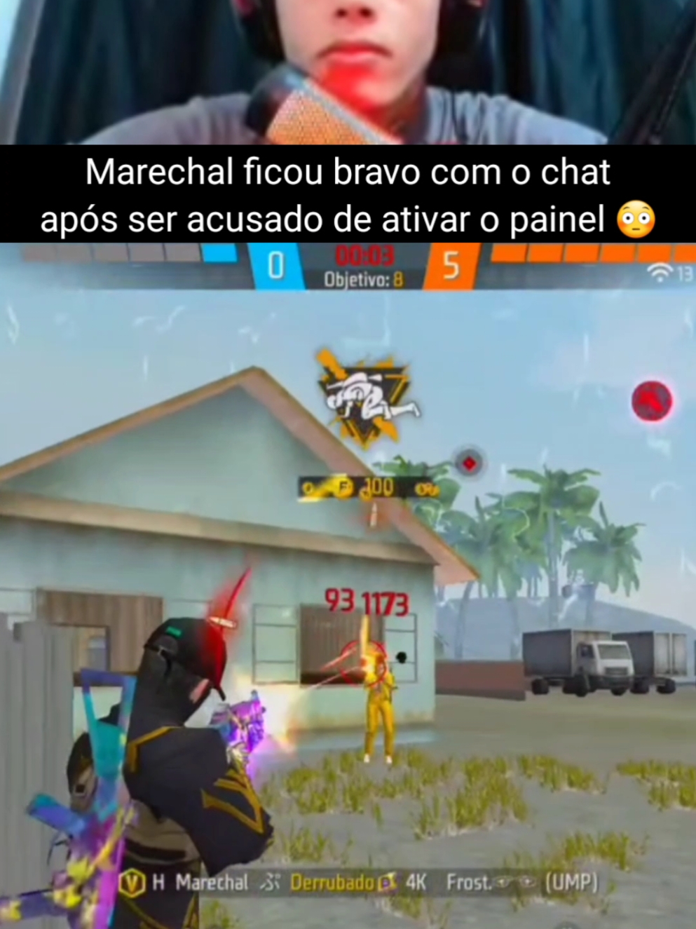 marechal ficou bravo com o chat, após ser acusado! de ativar o painel pra da capa #clipsff #ffclips #marechal #marechal_alone #marechal