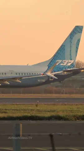 Boeing 737 MAX-10 departs London Stansted Airport - Ryanair Have over 150 Boeing 737 MAX-10s on order and FlyPGS have committed to over 100 of the type #boeing737 #737max #aviation #pilot #planespotting #avgeek #max10 #flypgs 