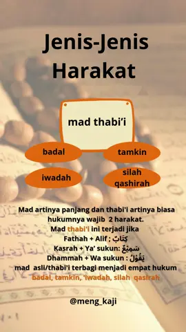Hukum baca Mad Asli/Thabi'i #meng_kaji #iman #ilmu #amal #baca #tajwid #alquran 