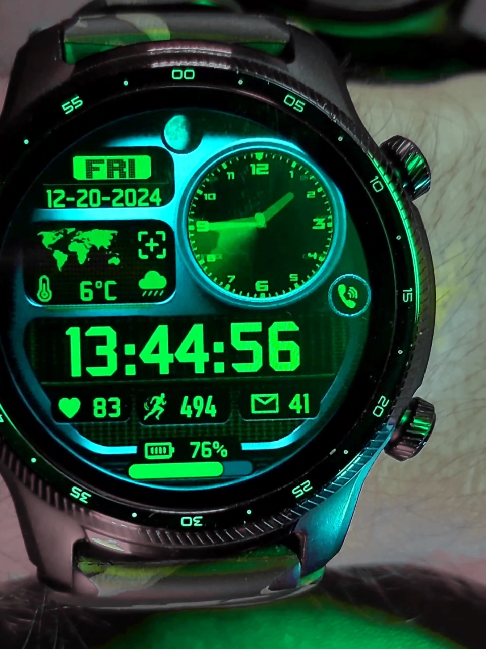 Radar Control Pro II-Military Interactive Watchface from Timeshow-TicWatch Pro 3 Ultra GPS #bestwatch2024 #bestwatchface2024 #smartwatch2024 #animatedradar #uaptiktok #uap #greenradar #radartechnology #ticwatch2024 #militarywatch #radarbandung #smartrelogio2024 #animatedface 