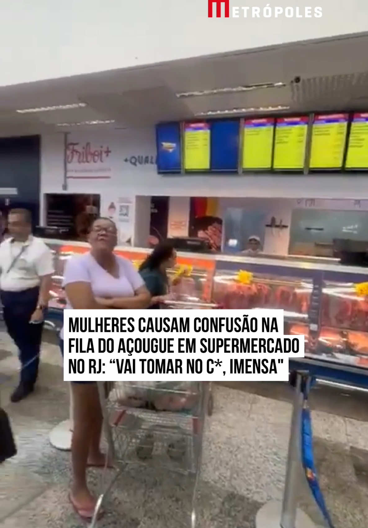 🗣️ Circula nas redes sociais um vídeo de uma #confusão acalorada entre duas mulheres registrada em uma fila de #açougue dentro do #Supermercado Guanabara, localizado no #RiodeJaneiro, nesta sexta-feira (20/12).  O motivo exato da briga ainda não foi esclarecido, mas as duas protagonizaram um verdadeiro #embate, com xingamentos como 