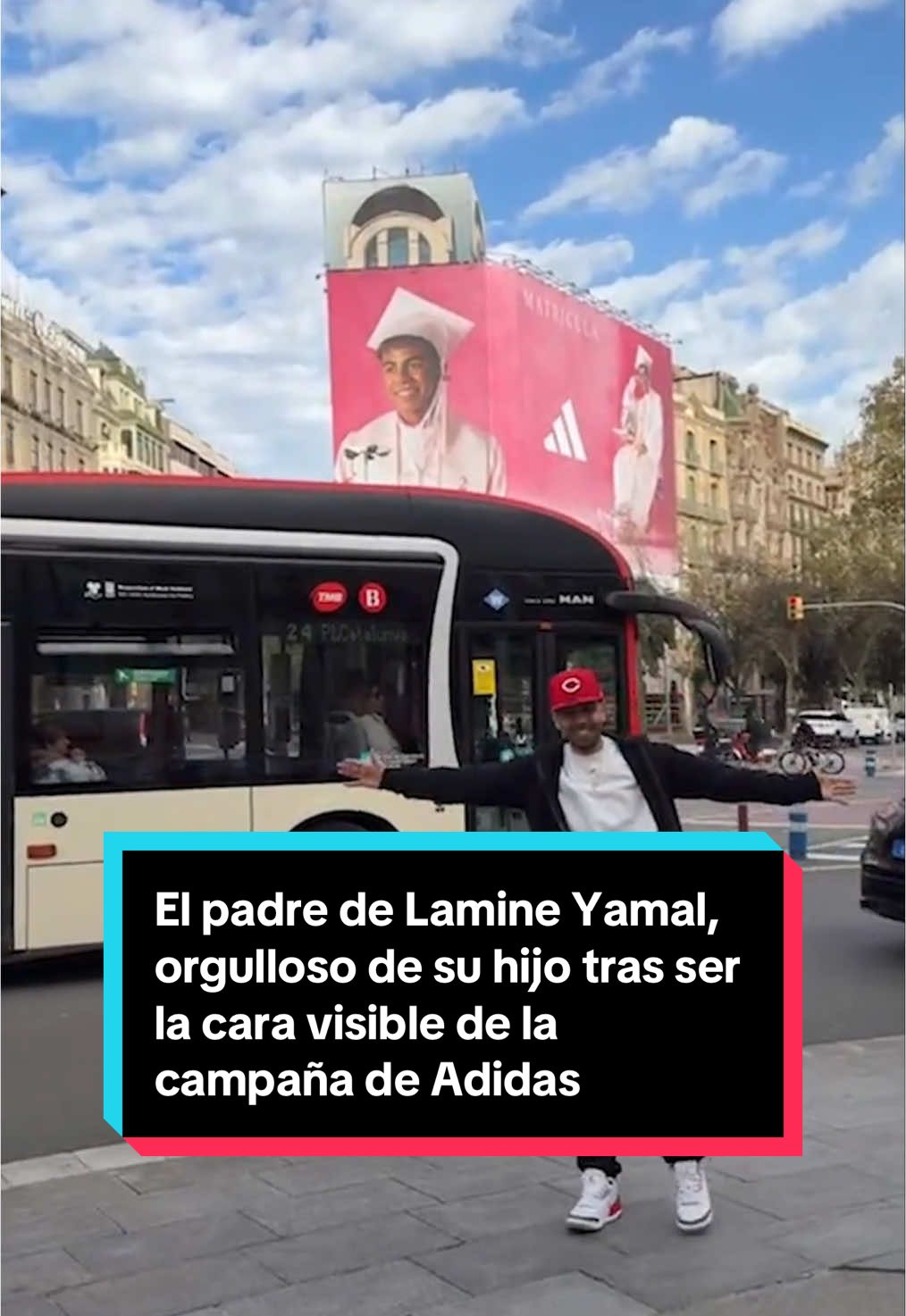 El padre de Lamine Yamal, orgulloso de su hijo tras ser la cara visible de la campaña de Adidas: 