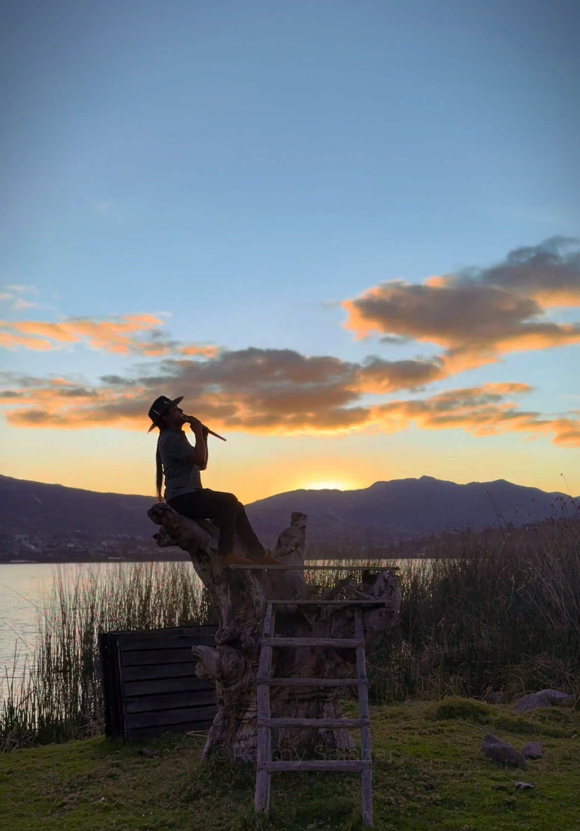 Te adoraré, Way Maker - Panflute #livemusic #sunset #sinach #alabanza #soul #god #mountains #lake #relax