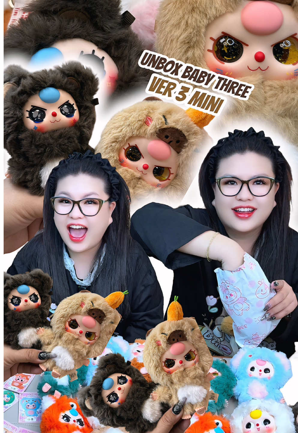 Unbox baby three ver 3 mini nè cả nhà ới #hoanglamfoodie #hoanglammukbang 