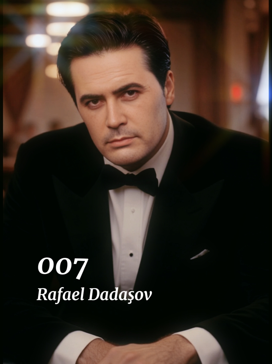 Süni Zəka ilə hazırlanmış videoda Rafael Dadaşov Ceyms Bond rolunda #sünizəka #süniintellekt #rafaeldadaşov #jamesbond #007 #azərbayfilm #aktyorlar #filmlər  #azərbaycankinosu #kinolar #retromahnilar #retromusiqi 