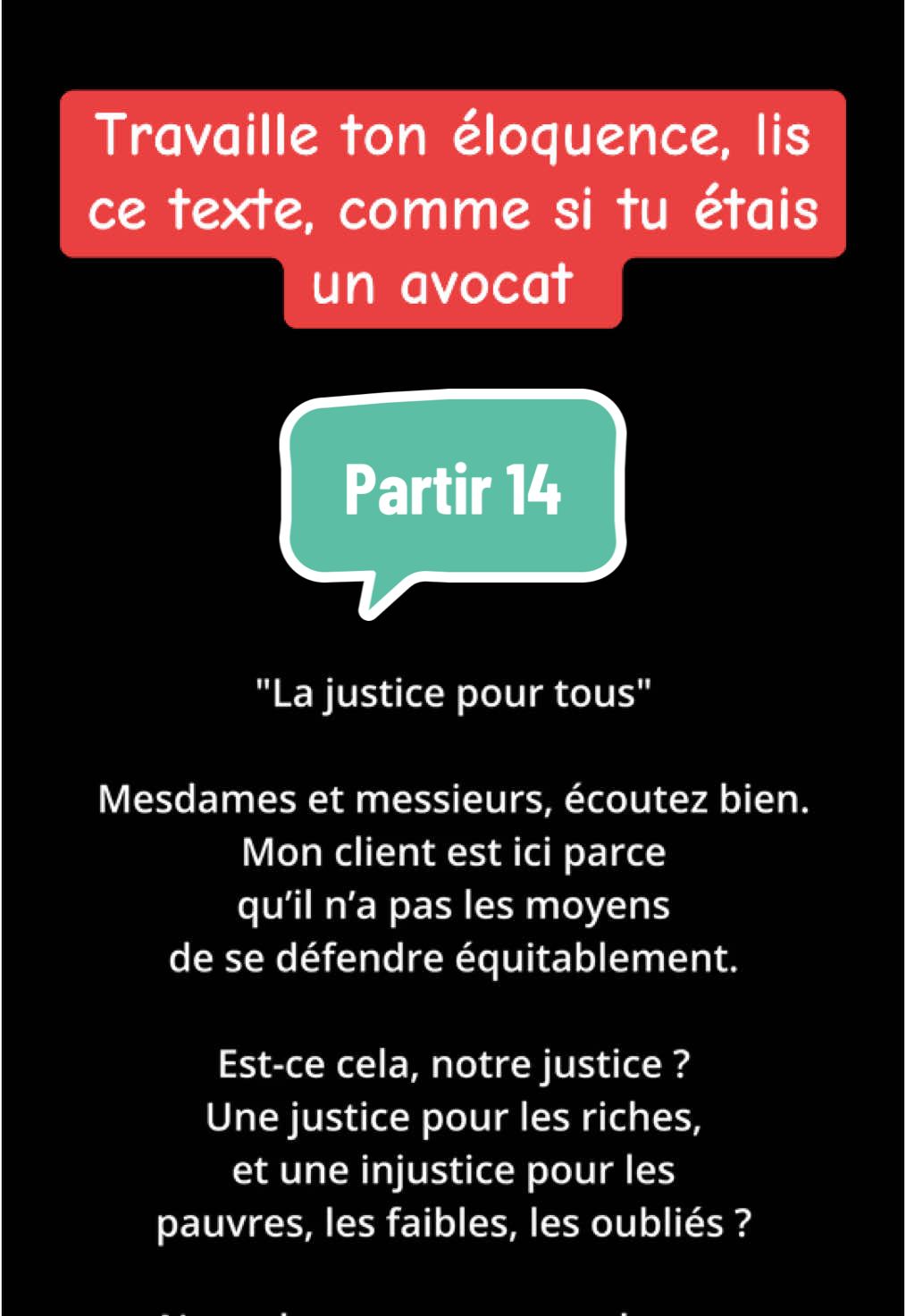 “Perfectionne ton éloquence avec une touche d’art oratoire d’avocat. ⚖️” #pourtoiii #elocution #plaidoirie #avocat #eloquence 