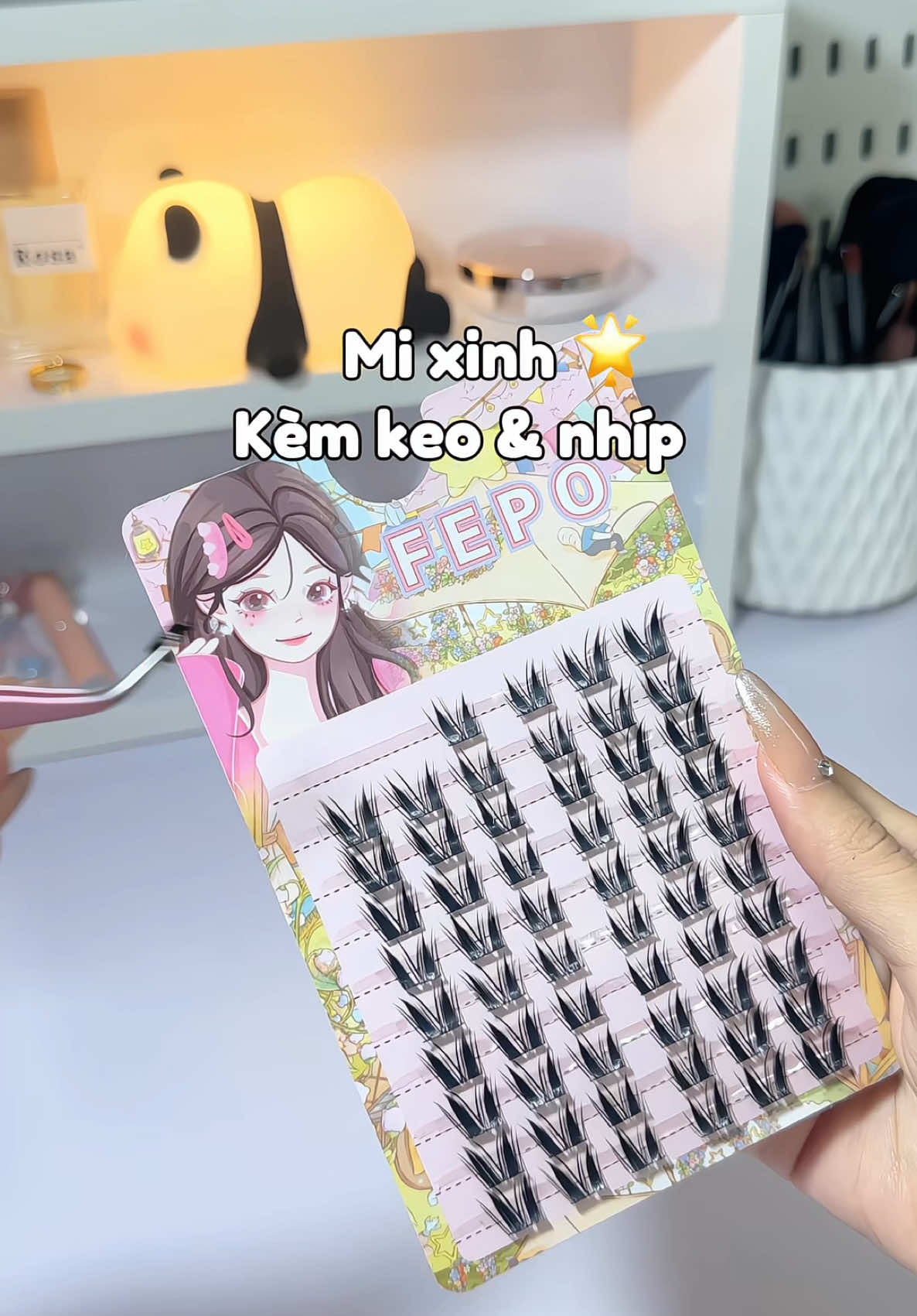 Zá có hơn 20🐠 mà kèm lun keo nhíp siu tiện 🤩💟🎀 #makeup #migia #goclamdep #review #minnriviu #muataitiktok 