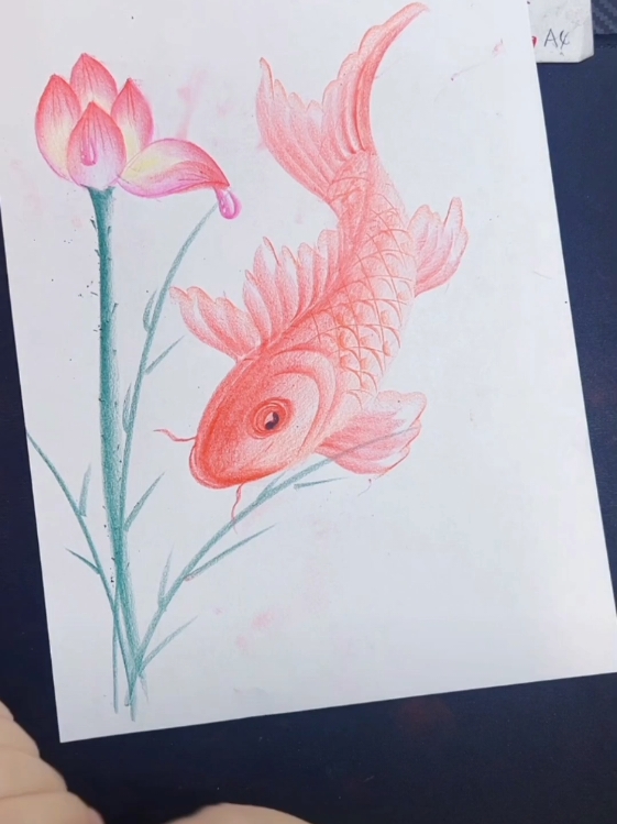 How To Drawing a Fish With Pencil ✏️  . . . #howtodraw #easydrawing #drawingchallenge #drawingprocess #draw 