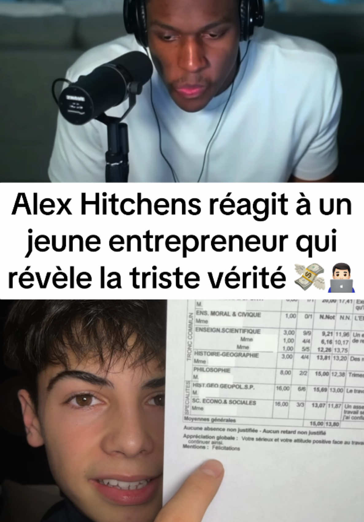 La fin 🤣🤣 #alexhitchens #react #motivation #monetisationtiktok #paulagd #lockin 