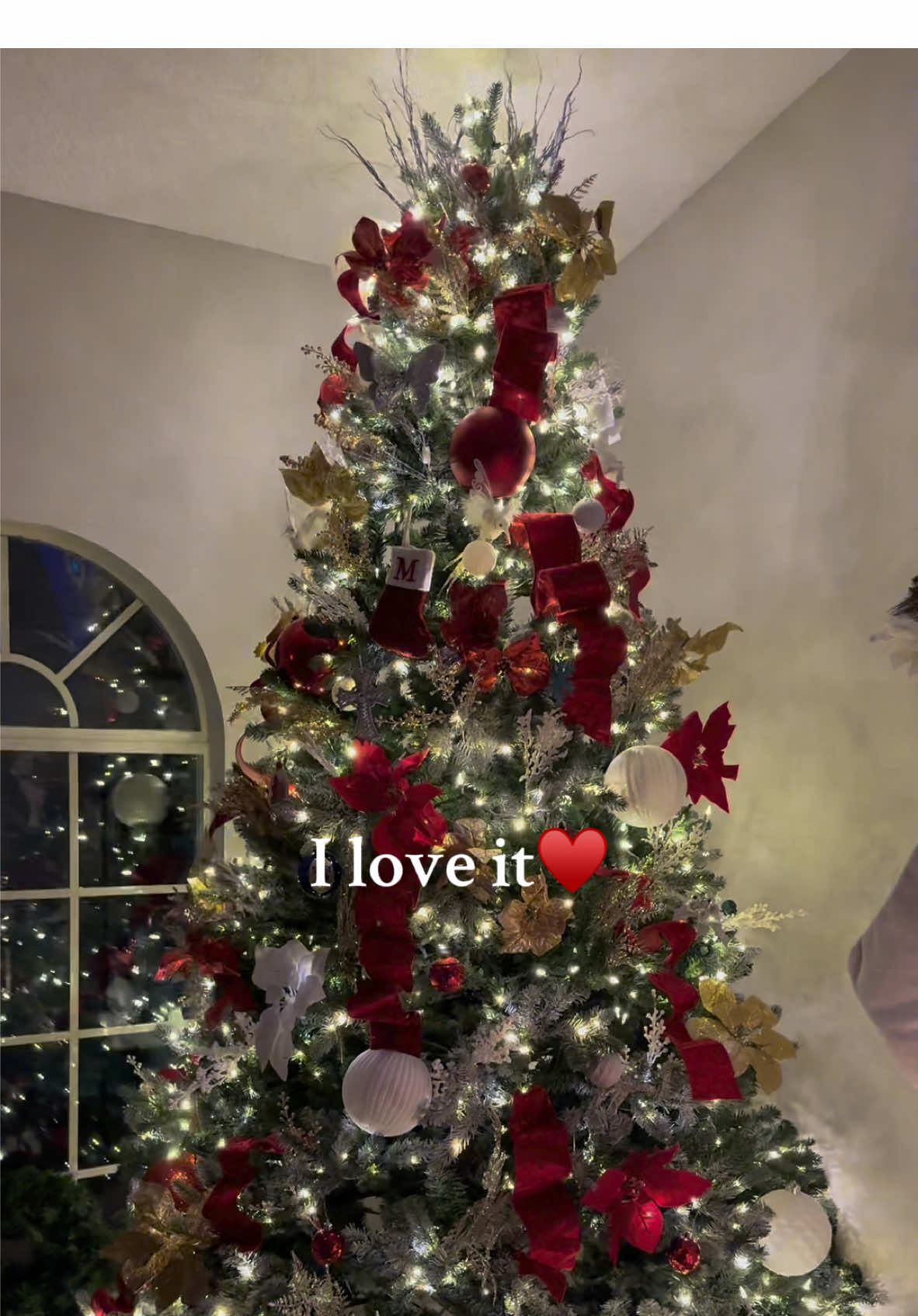 It was tough having such a large tree and not buying more orniments to fill it (because I would spend a fortune lol), its hard to make it look full. Adding a little snow and ribbon brought it to life🎄♥️✨   #christmastree #christmasdecore #treedecor #redchristmas #ribbon #holiday #decor #watchme #twinkle #twinklelights #led #prelitchristmastree #fyp #Home #homedecore #holidaydecor #holidaycore #christmascore #classic #traditionalchristmas #traditional 