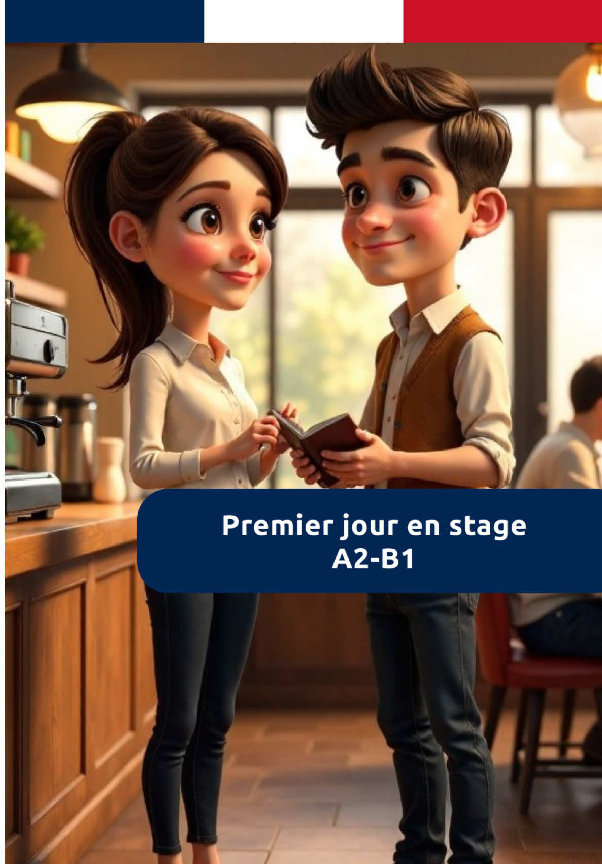 Premier jour en stage : apprendre les bases du service en café. A2-B1. #FrenchForBeginners #FrenchLearning #FrenchDialogue #french #learnfrench #françaispourdébutants #ApprendreLeFrançais #ConversationFrançaise #FrançaisLangue #VocabulaireFrançais #françaisfacile #pratiquerançaise #languefrançaise #françaisfacile #travail #vocabulaire 