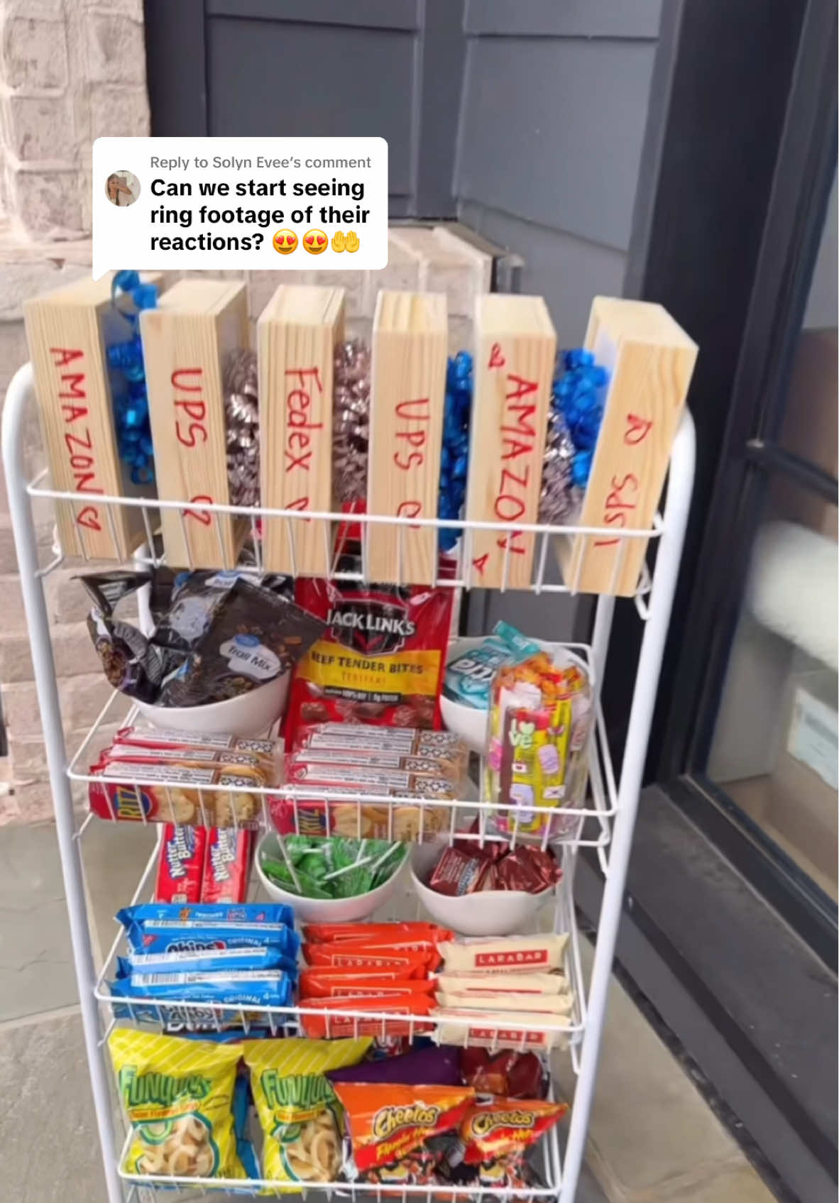 Replying to @Solyn Evee This was the sweetest reaction 🫶🏾 #browngirl #browntiktok #holiday #givingback #christmas #snackcart #deliverydriver 