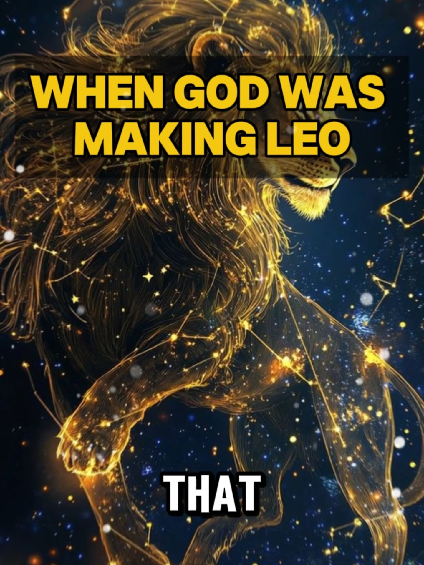 When God was making leo #zodiac #zodiacsigns #zodiactiktok #astrology #leozodiac